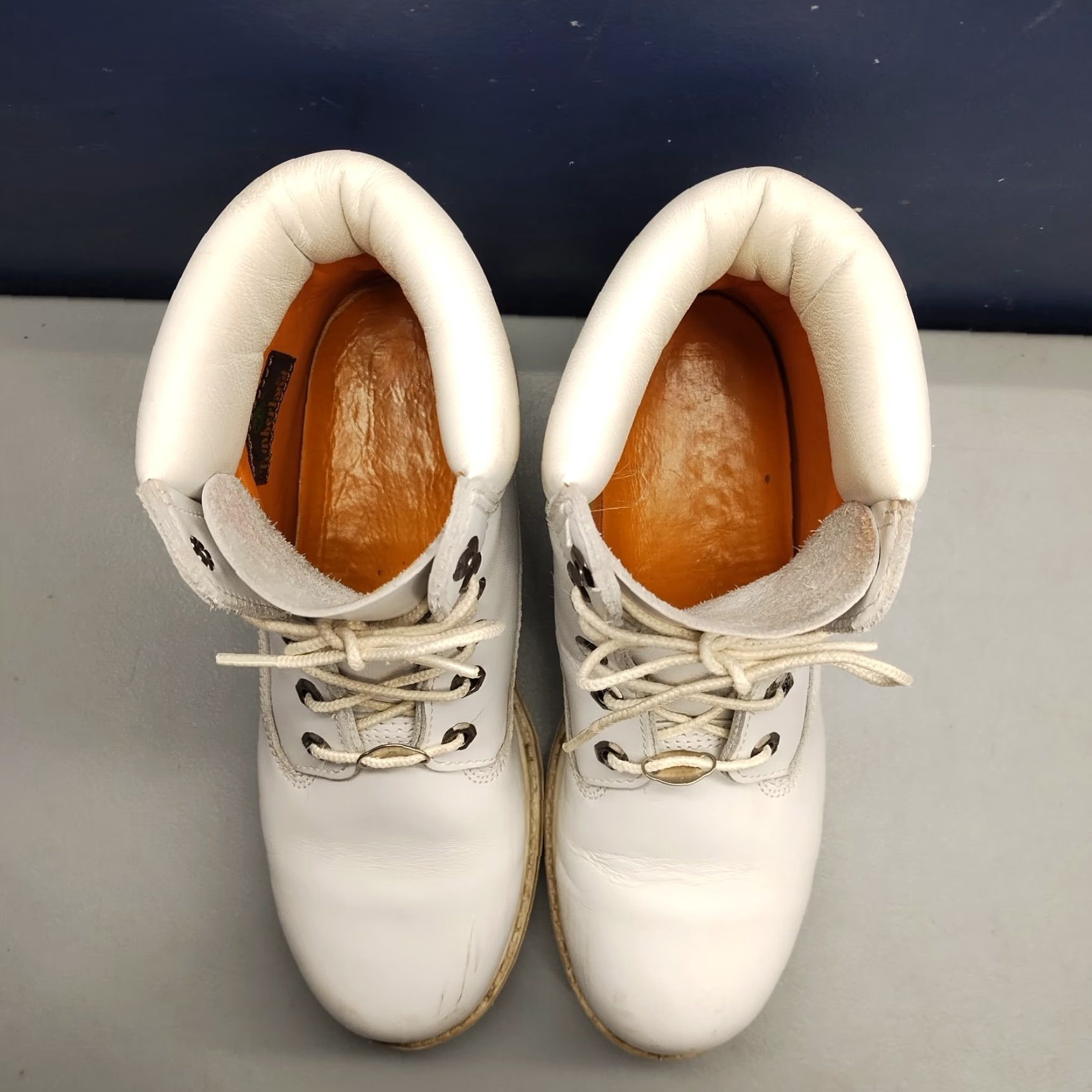 Timberland Timberland Boots Womens Size 8M White Upper Leather Waterproof Round Toe Lace Up Womens Size 8 White Timberland Boots Size US 8 / IT 38 - 6 Thumbnail