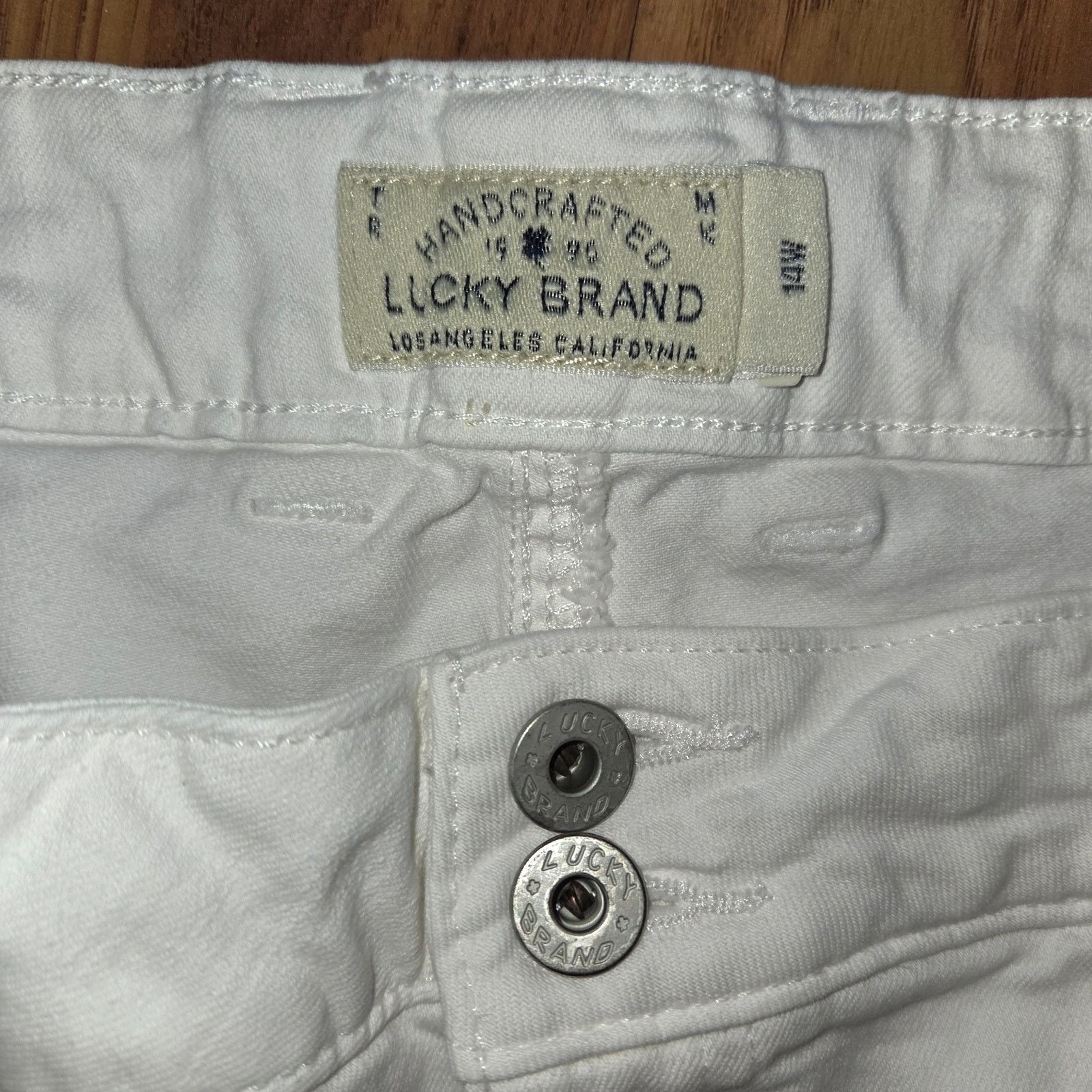 Lucky Brand Lucky Brand Women's White Jeans - Size 14W - Excellent! Size 36" / US 14 / IT 50 - 6 Thumbnail