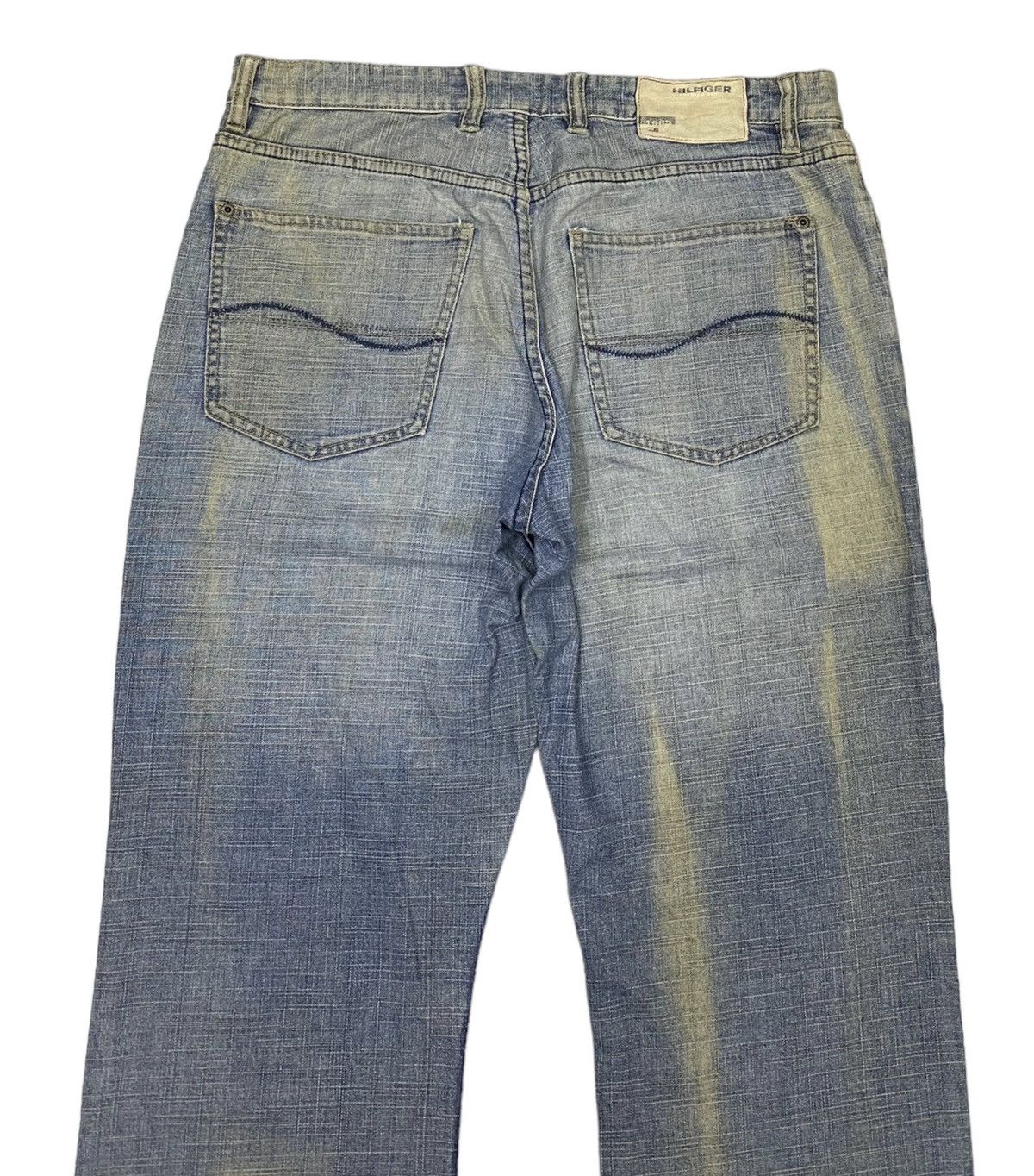 Beauty Beast × Hysteric Glamour BAGGY JEANS DISTRESS RIPS TOMMY HILFIGER BAGGY SKATER STYLE Size US 35 - 6 Thumbnail