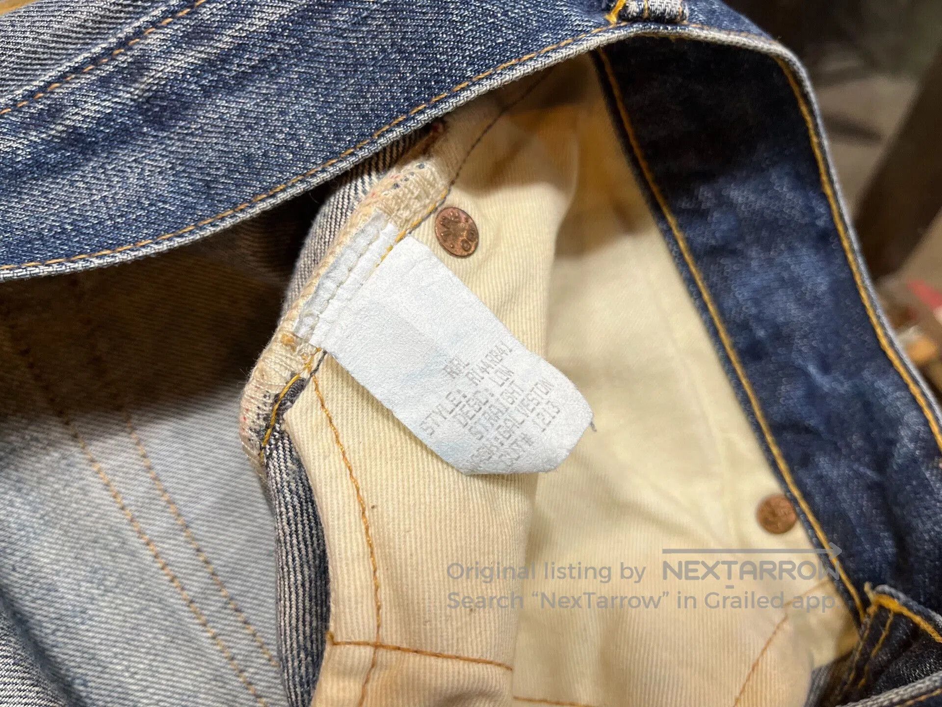 RRL Ralph Lauren distressed blue denim jeans by rrl. Size US 30 / EU 46 - 5 Thumbnail