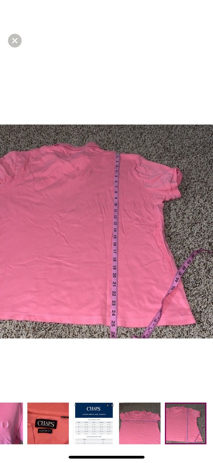 Chaps Ralph Lauren Chaps by Ralph Lauren pink polo shirt Size US L / EU 52-54 / 3 - 6 Thumbnail