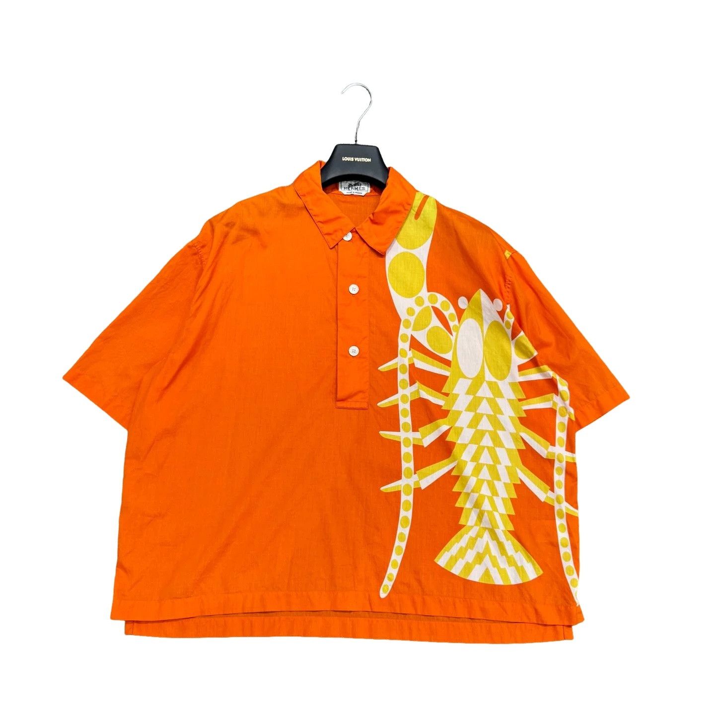 Hermes Hermès Lobster Print Shirt Size L Size US L / EU 52-54 / 3 - 1 Thumbnail