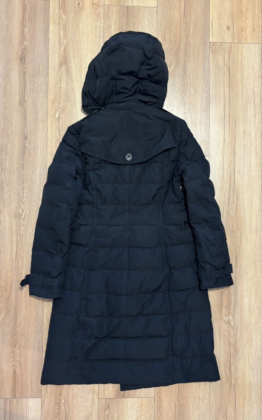 Burberry Burberry Brit Long Down Luxury Coat Size S / US 4 / IT 40 - 4 Thumbnail