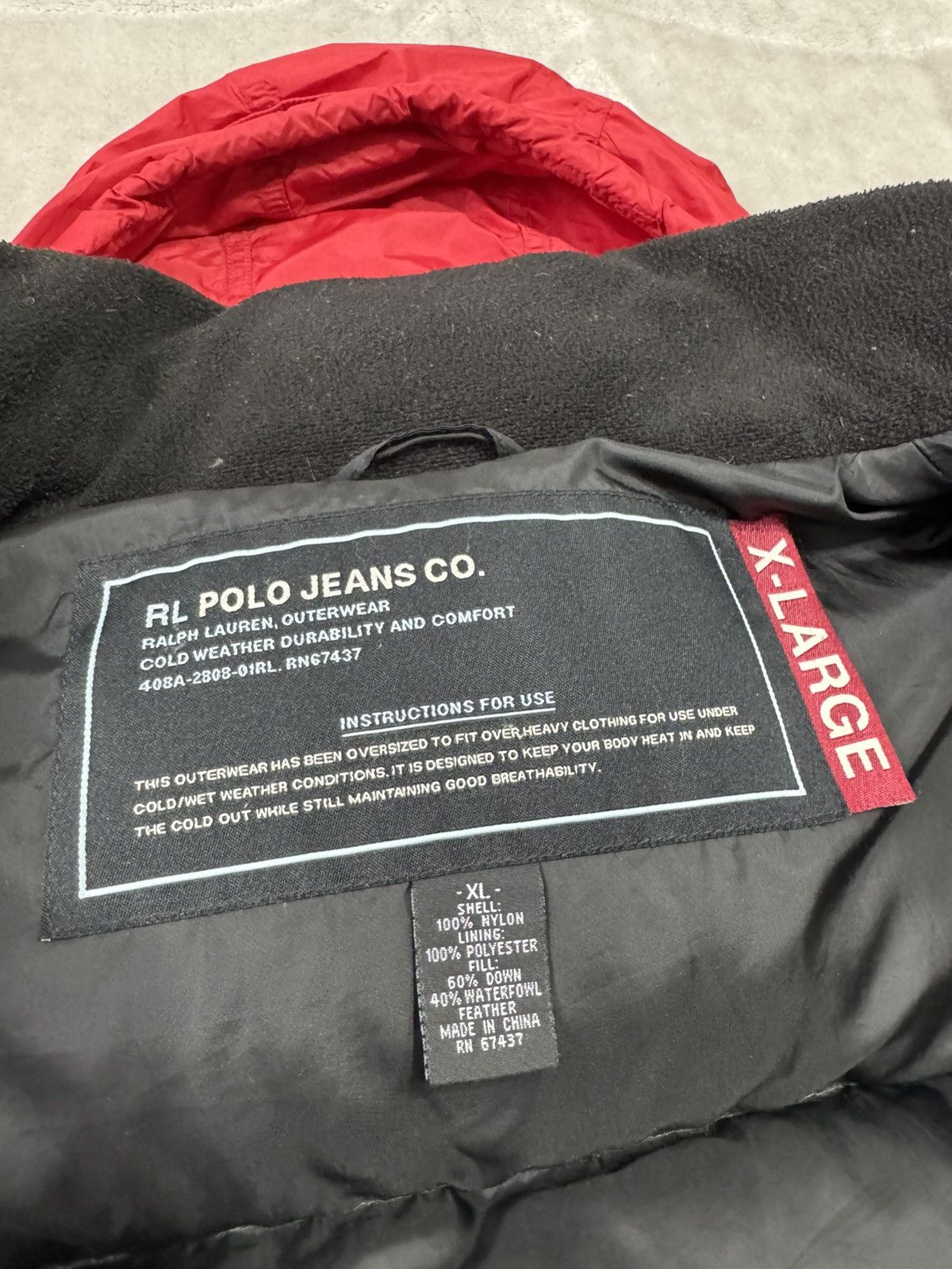 Ralph Lauren Ralph Lauren RL Polo Jeans CO. Down Puffer Jacket red XL Size US XL / EU 56 / 4 - 12 Thumbnail