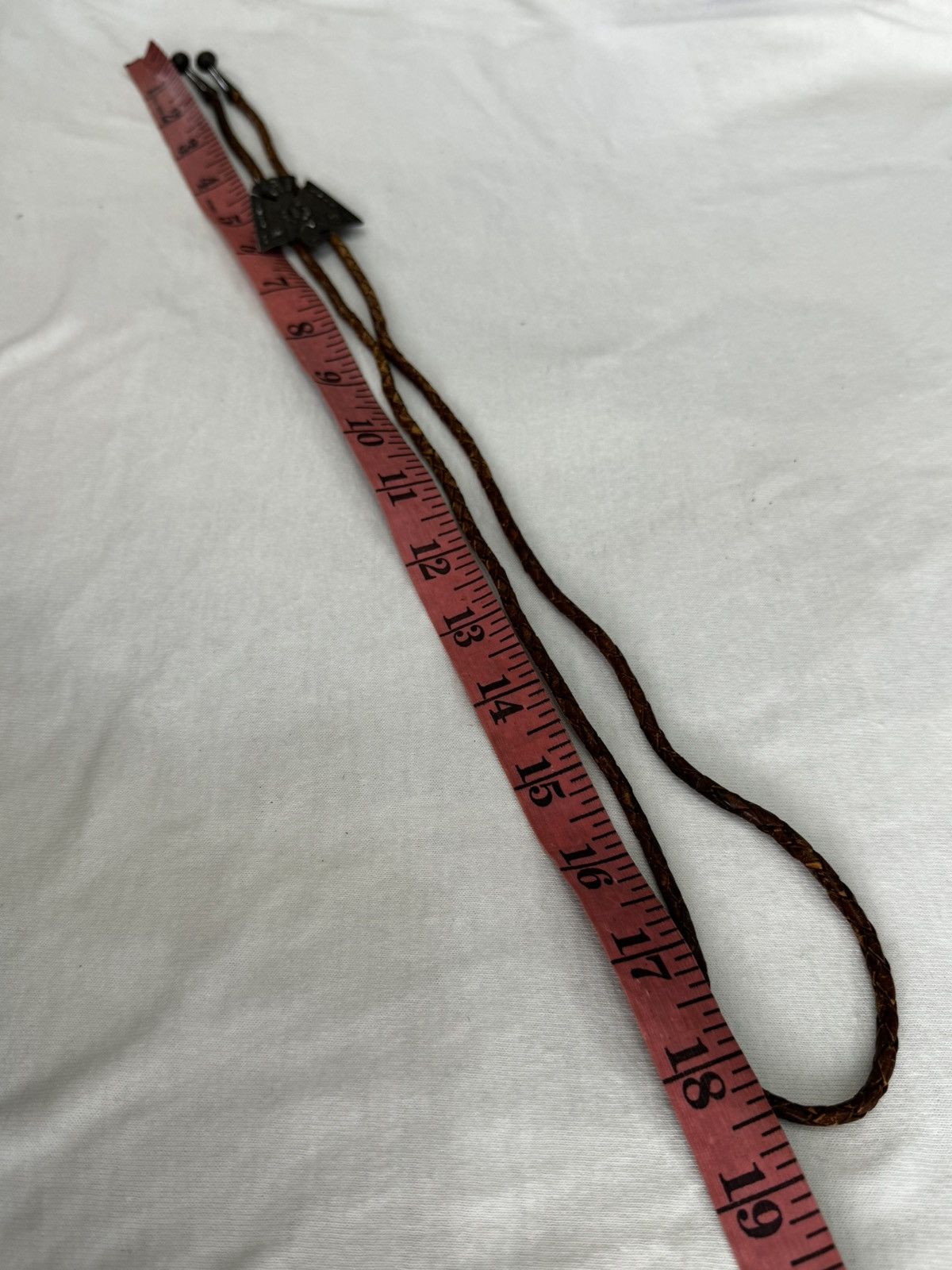 Japanese Brand × Sterling Silver FP 925 STERLING PEYOTE THUNDERBIRD BRAIDED LEATHER BOLO TIE Size ONE SIZE - 8 Thumbnail