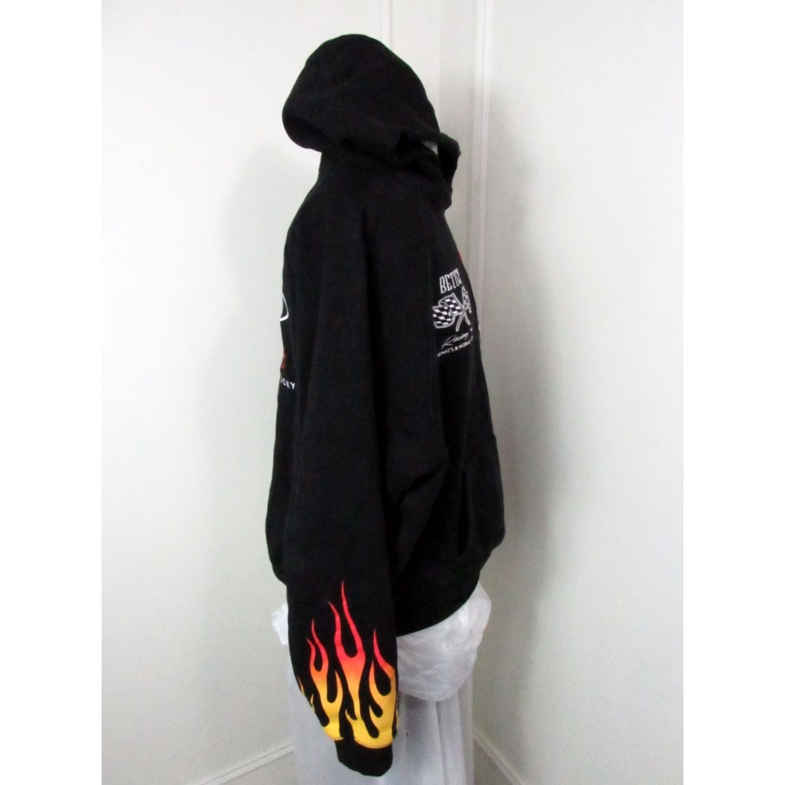 Vintage Get Better Today Hoodie Mens M Black pullover sweatshirt racing embroidered logo front back vintage 1992 champions Size US M / EU 48-50 / 2 - 6 Thumbnail