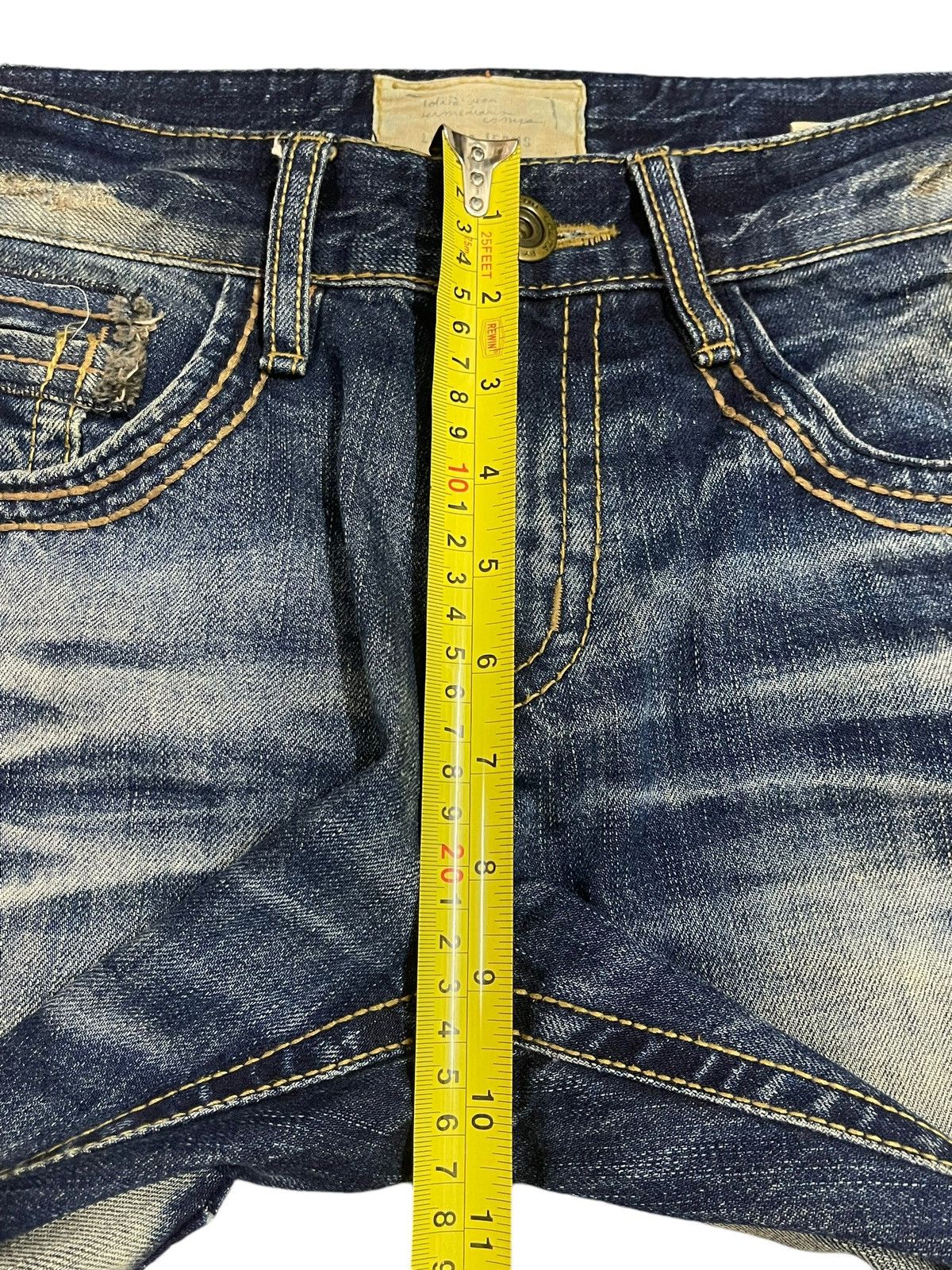 Tornado Mart Vintage Japanese Brand Faded Wash Distress Loose Jeans Size US 32 / EU 48 - 16 Thumbnail