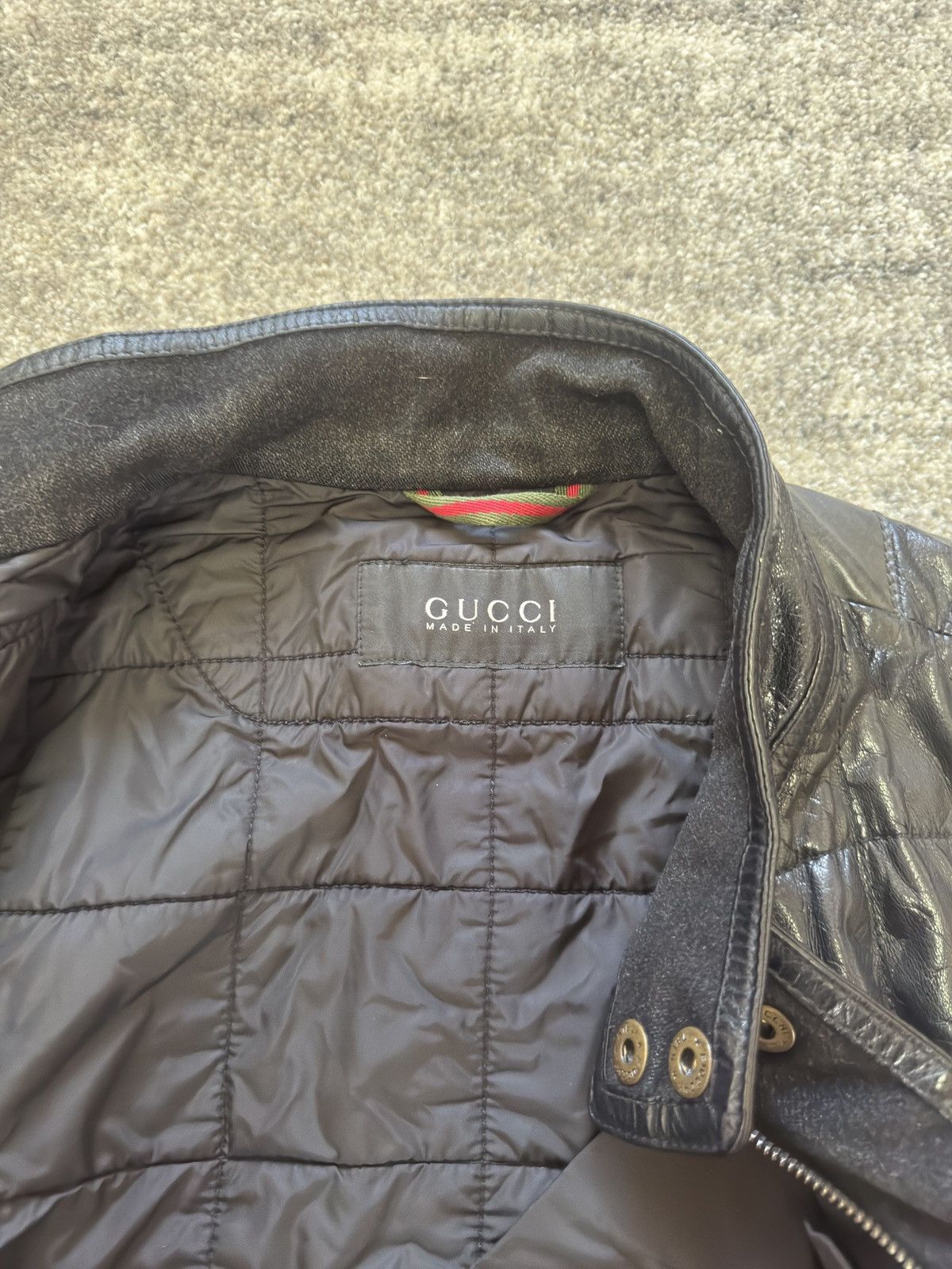 Gucci Gucci vintage leather jacket tom ford years Size US L / EU 52-54 / 3 - 10 Thumbnail