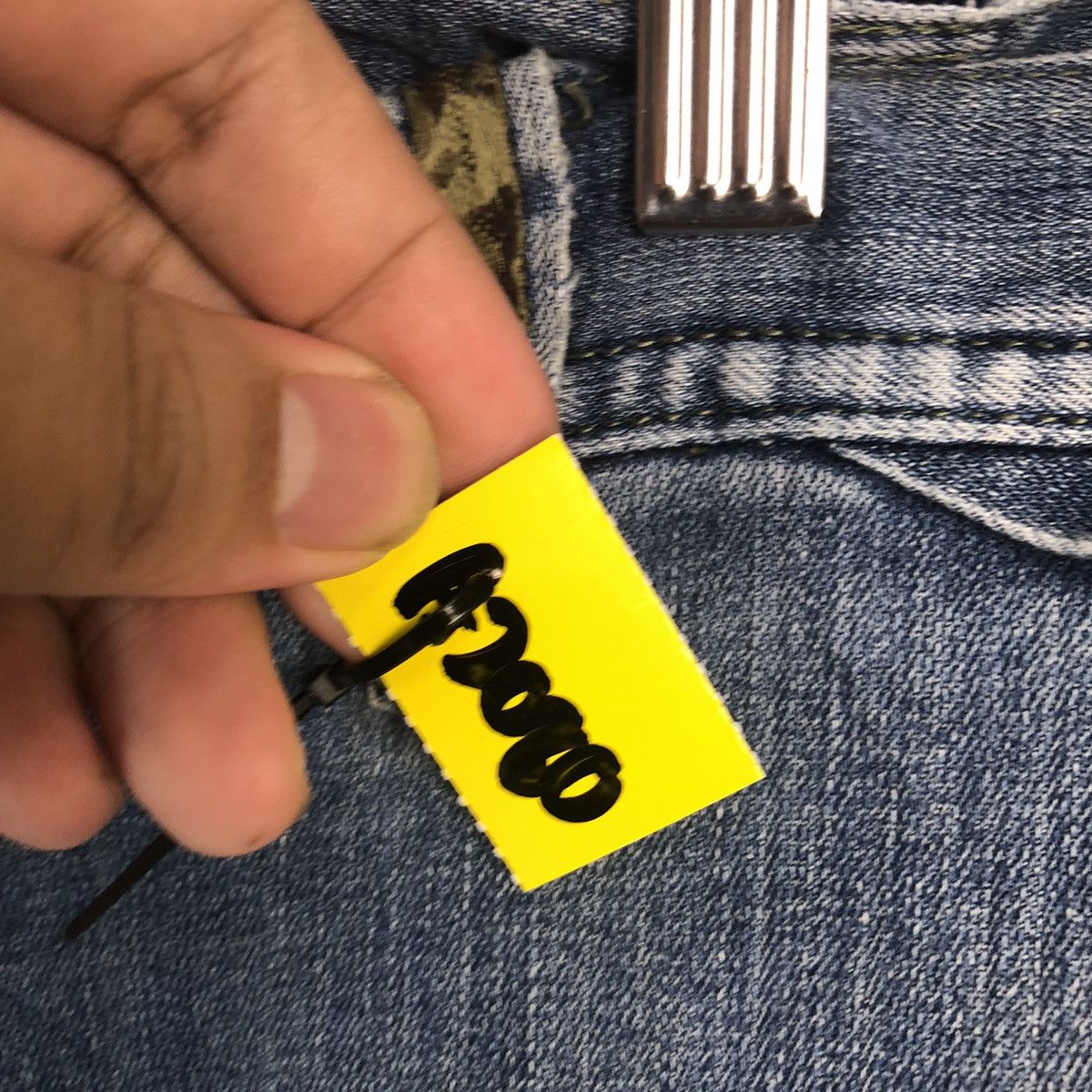 Japanese Brand TORA Blue Distressed Denim Pants #A2080 Size US 37 - 15 Thumbnail