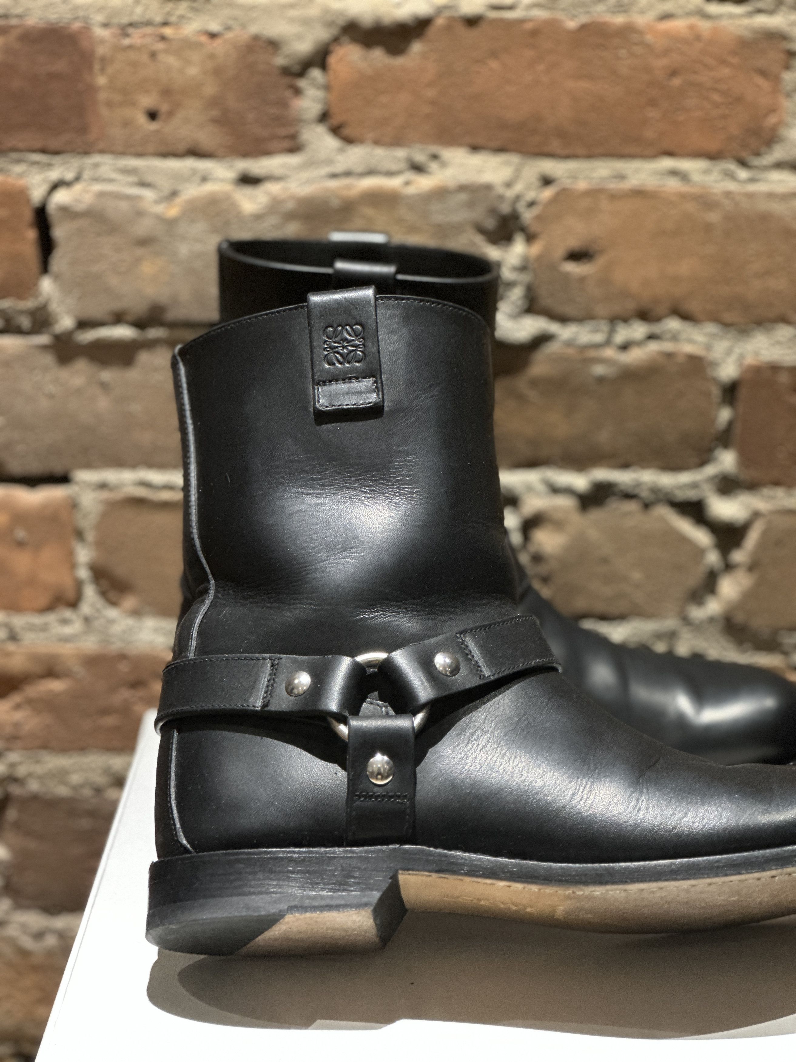 Loewe LOEWE Campo Leather Harness Biker Boots – Black (EU 41) Size US 8 / EU 41 - 6 Thumbnail