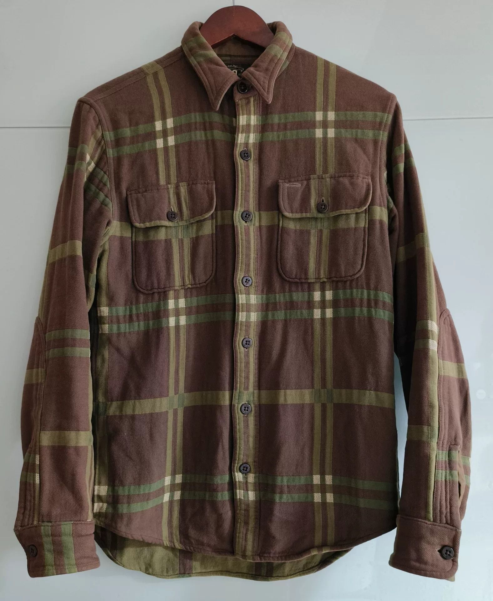 RRL Ralph Lauren RRL Plaid Jacquard Workshirt for Fall Size US S / EU 44-46 / 1 - 1 Thumbnail