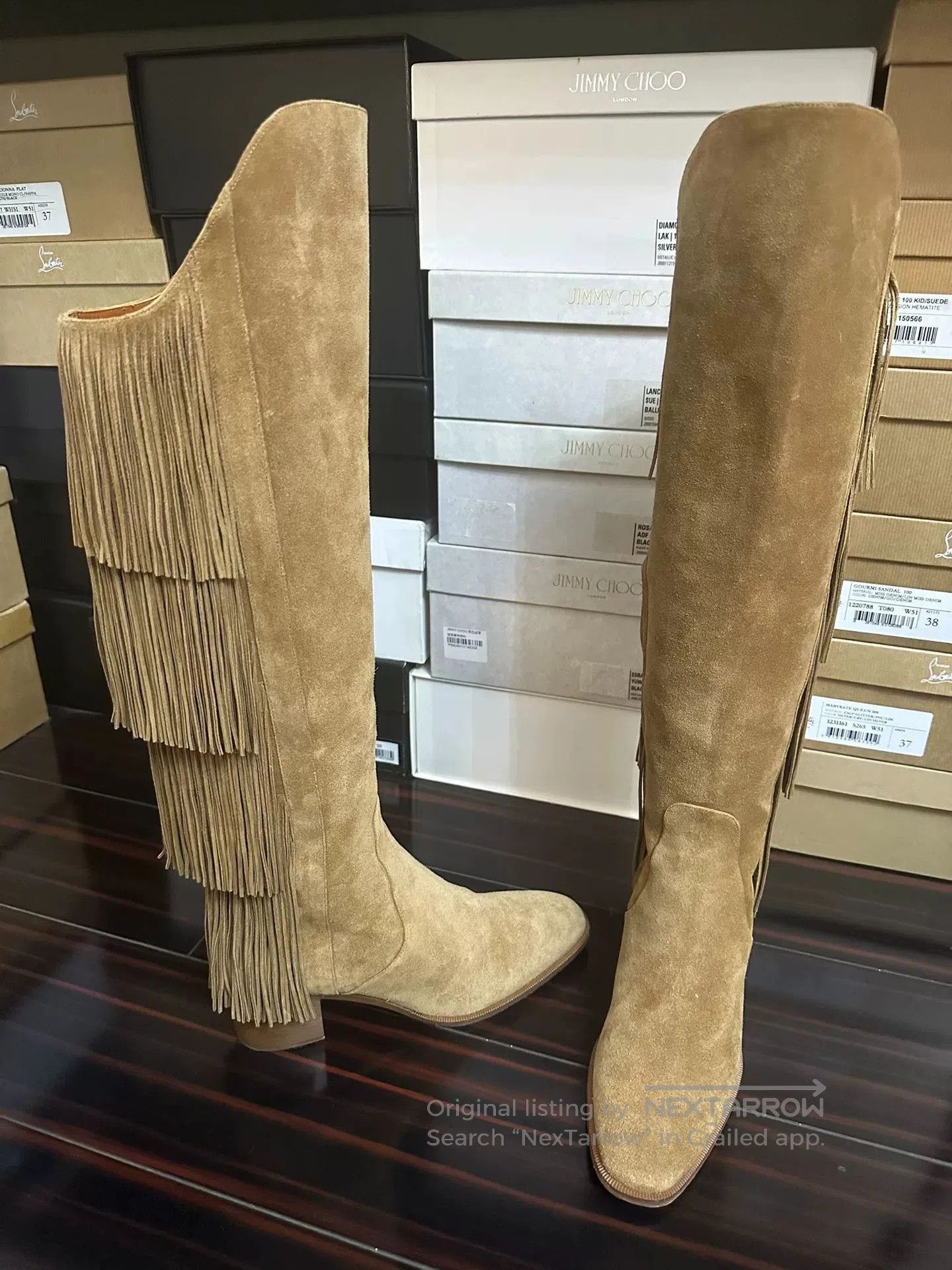 Christian Louboutin Christian Louboutin Knee-Length Boots Size 37. Size US 6 / IT 36 - 1 Thumbnail