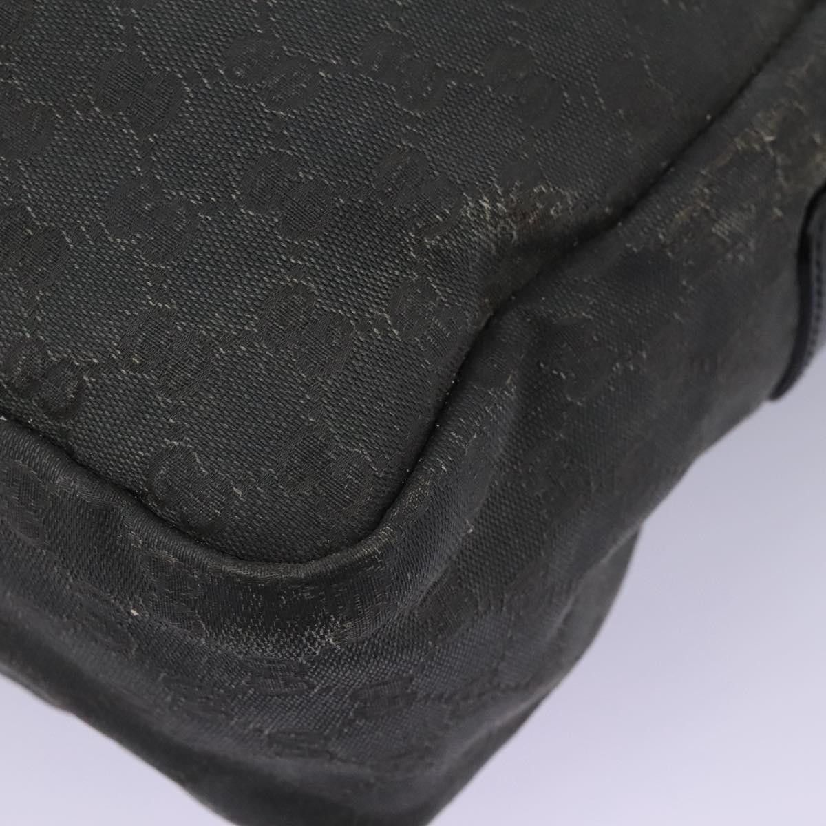 Gucci GUCCI GG Canvas Shoulder Bag Black Silver Size ONE SIZE - 16 Thumbnail