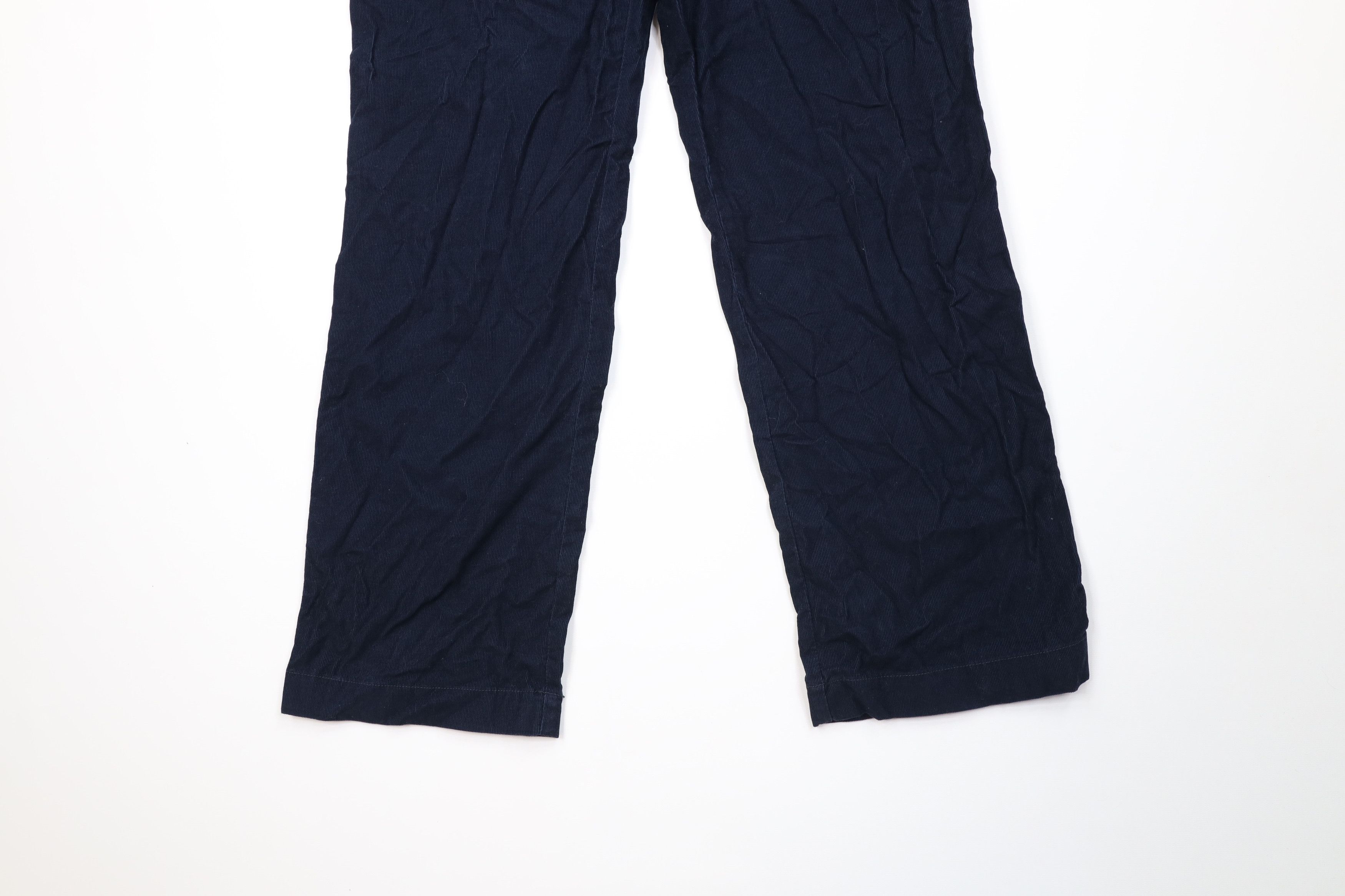 J.Crew Vintage Y2K 2005 J Crew Wide Leg Corduroy Chino Pants Blue Size US 32 / EU 48 - 4 Thumbnail
