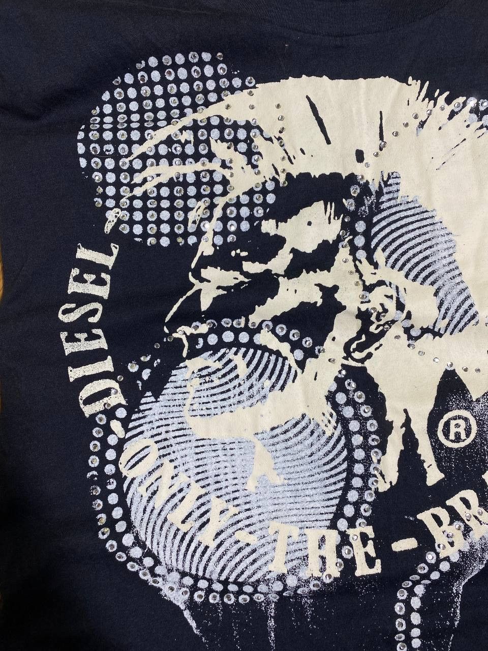 Diesel × Vintage Vintage Y2K Diesel Punch Big Logo T-shirt Size US S / EU 44-46 / 1 - 8 Thumbnail