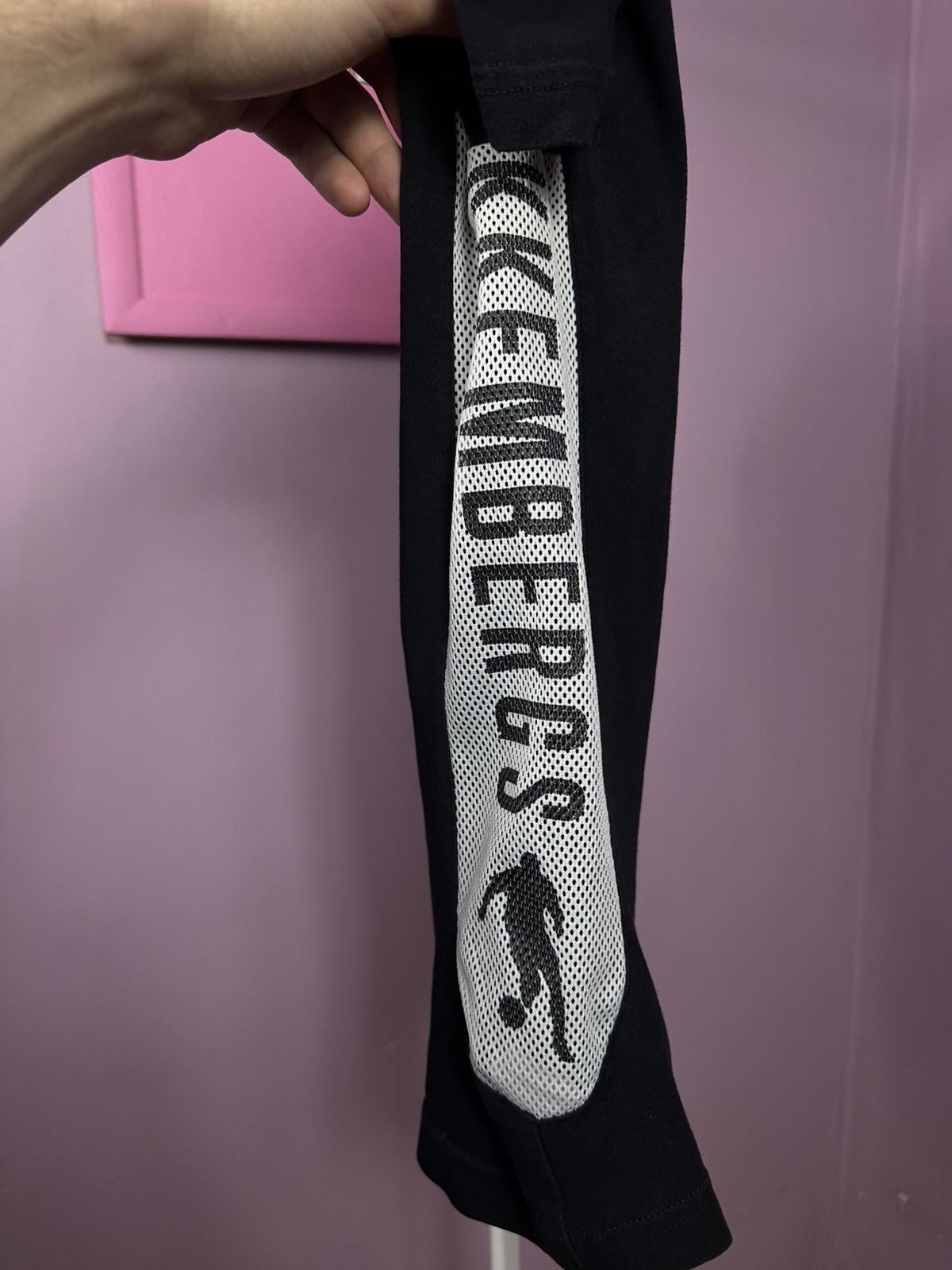 Dirk Bikkembergs Bikkembergs Logo Pattern Cotton T Shirt Crop Mesh Stretch Size US M / EU 48-50 / 2 - 7 Thumbnail