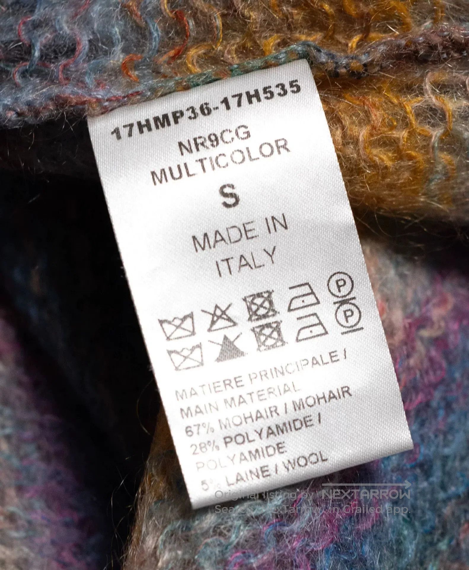 Chloe Chloe Rainbow Stripe Oversized Mohair Sweater. Size S / US 4 / IT 40 - 4 Thumbnail