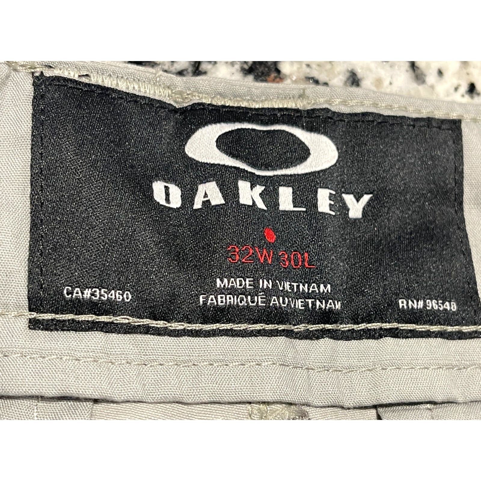 Oakley Oakley Pants Mens 32x28 Gray Golf Performance Stretch Straight Leg TAG 32x30 Size US 32 / EU 48 - 3 Thumbnail