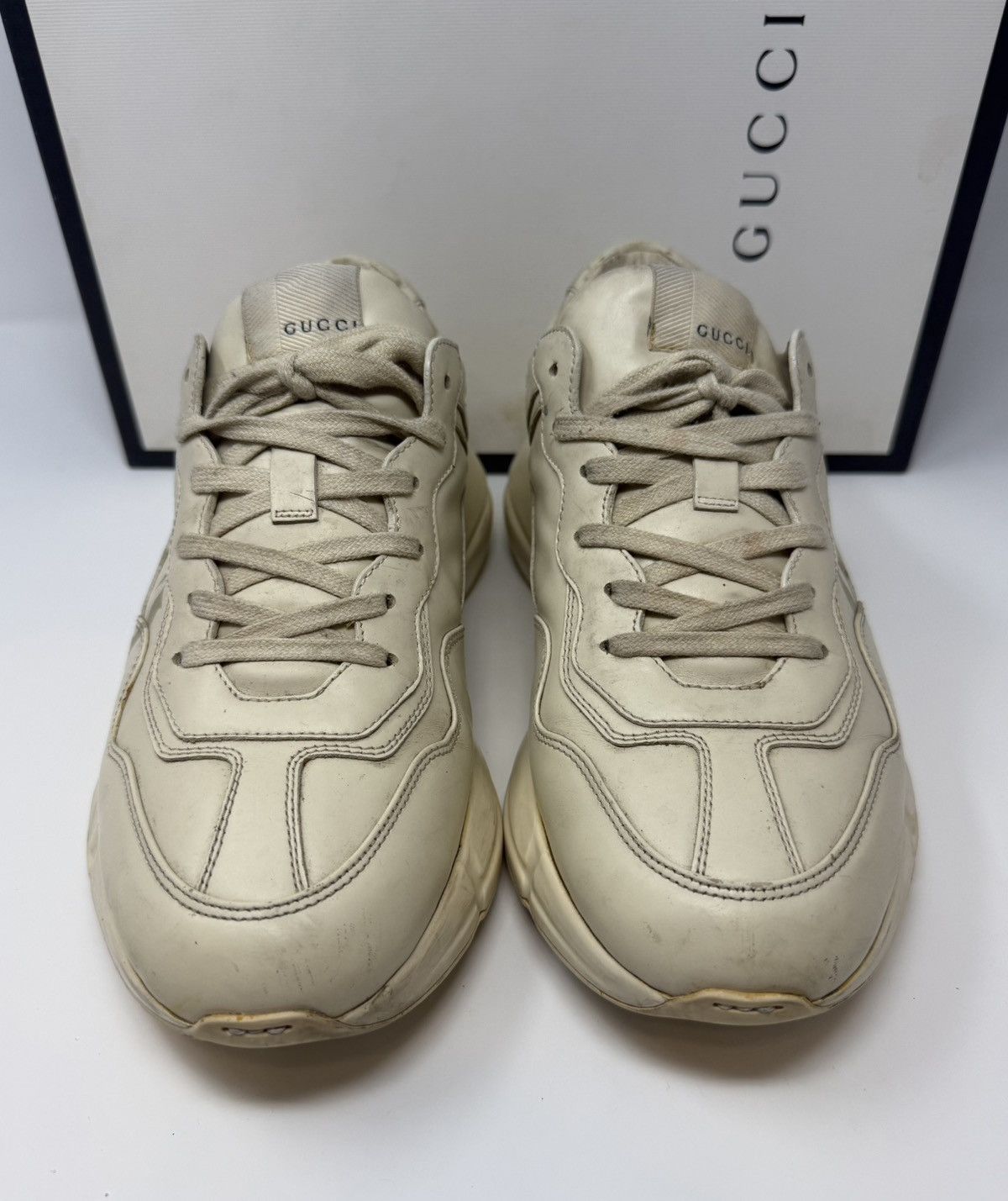 Gucci Gucci Rhyton Logo Leather Sneaker Size US 9 / EU 42 - 2 Thumbnail
