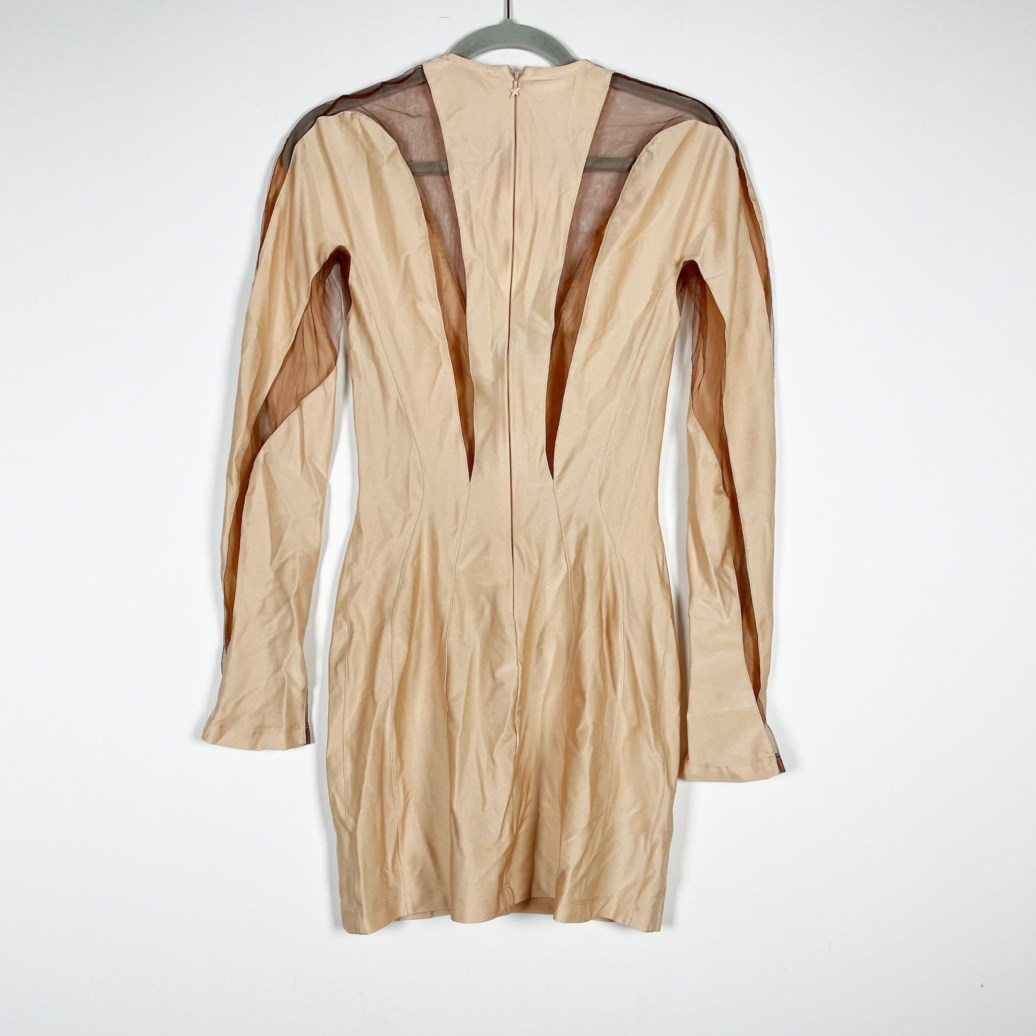 Mugler Mugler Logo Plaque Sheer Panel Long Sleeve Size L / US 10 / IT 46 - 4 Thumbnail