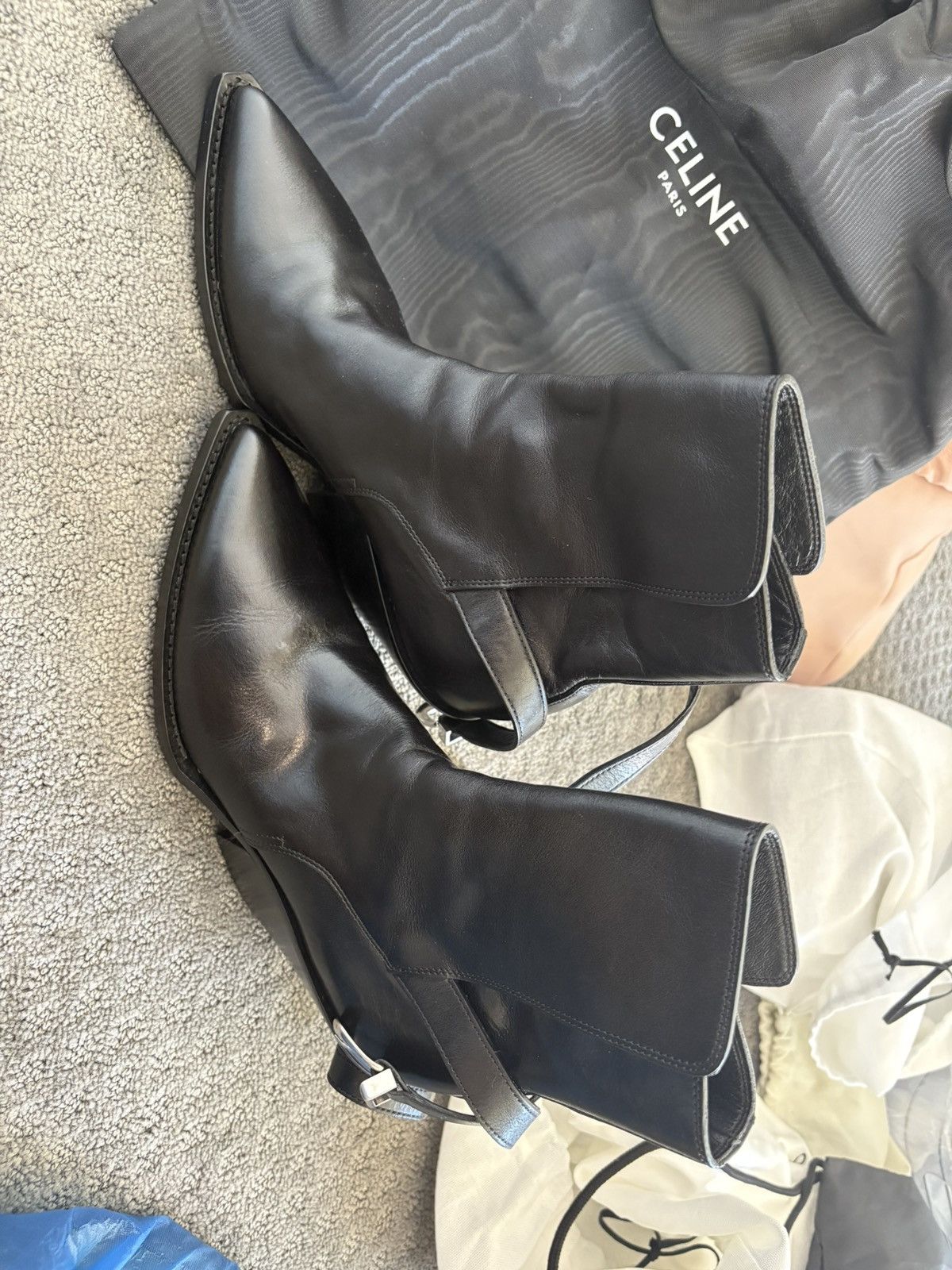 Celine Celine Joan Calfskin Boots Size US 8 / IT 38 - 1 Thumbnail