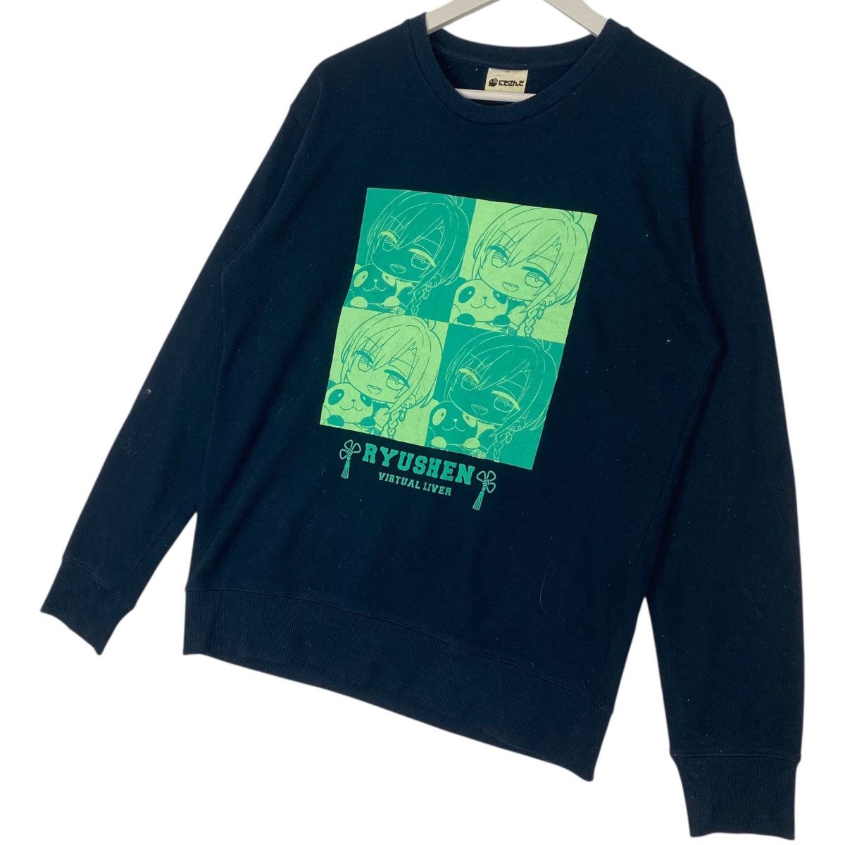 Other Vintage Ryushen Cartoon Printed Black Pullover Jumper Size L Size US L / EU 52-54 / 3 - 2 Thumbnail