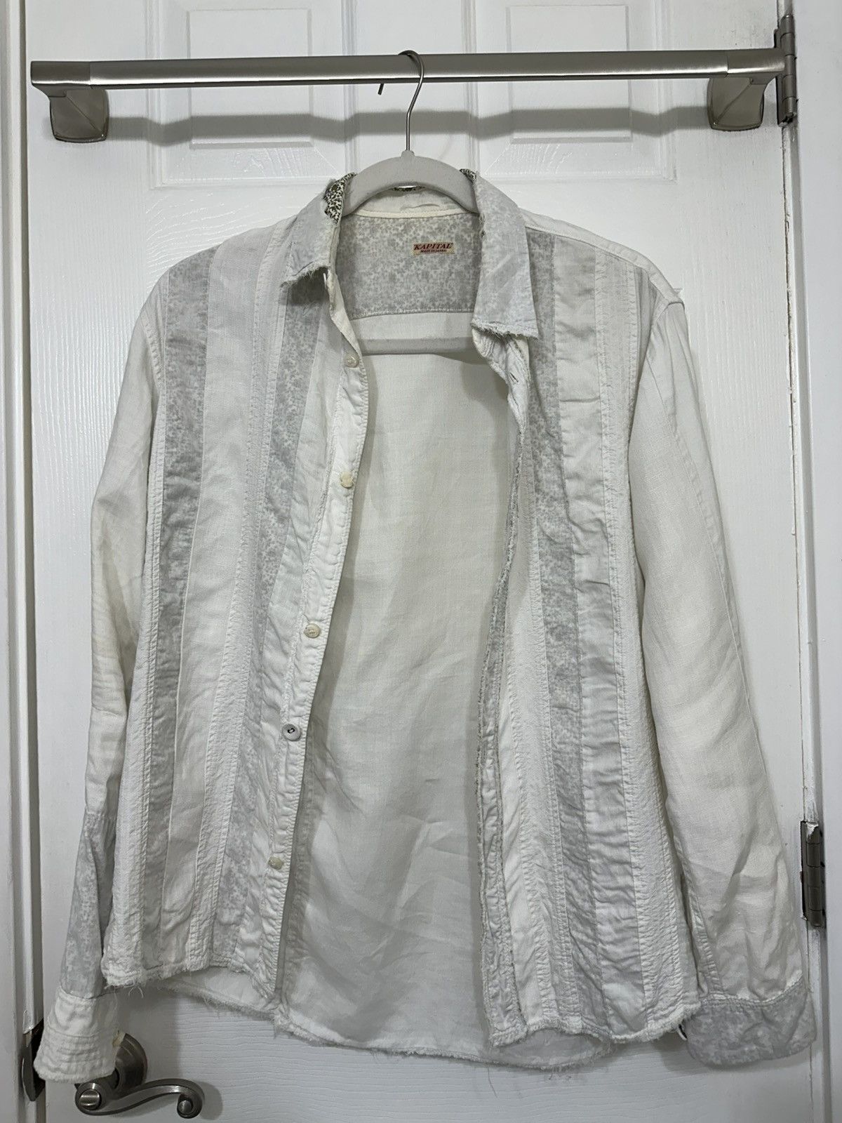Kapital × Vintage Floral Laced White Button Up Size US M / EU 48-50 / 2 - 1 Thumbnail