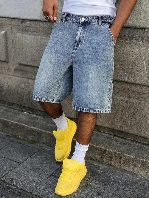Japanese Brand × Vintage Y2K Vintage RETRO washed jorts shorts Size US 35 - 2 Thumbnail