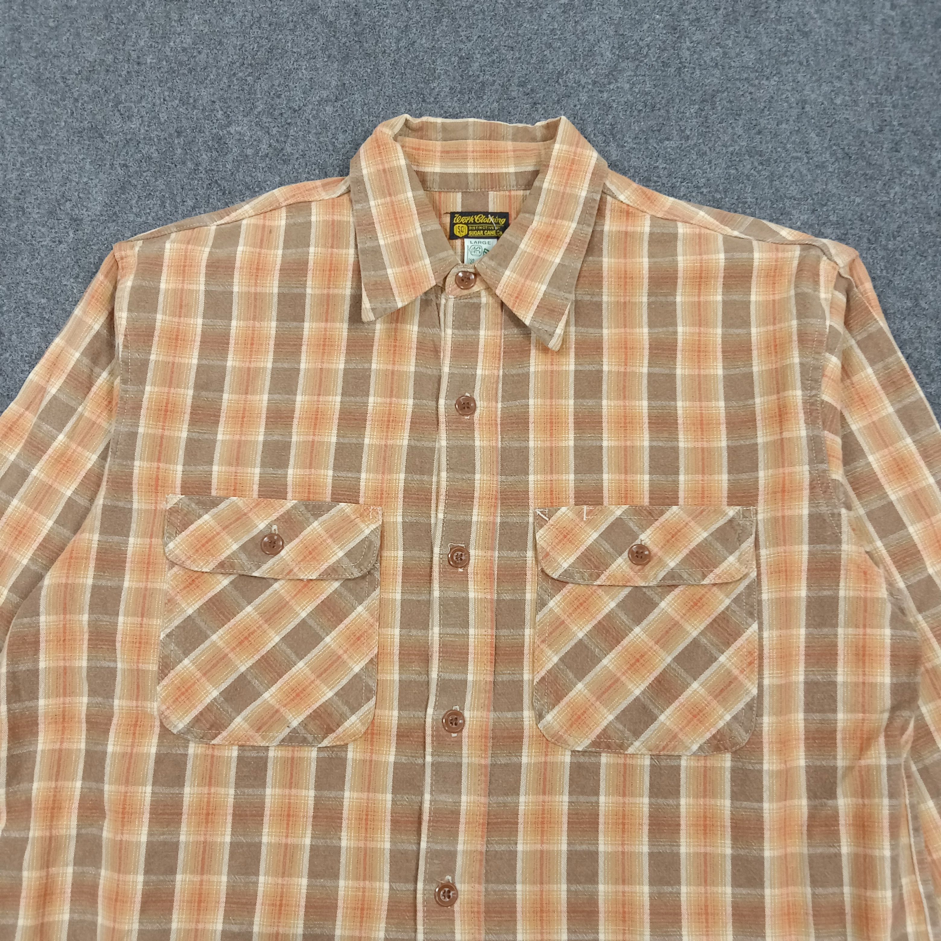 Sugar Cane Sugar Cane Japanese Brand Flannel Button Up Shirt C294N42 Size US M / EU 48-50 / 2 - 2 Thumbnail