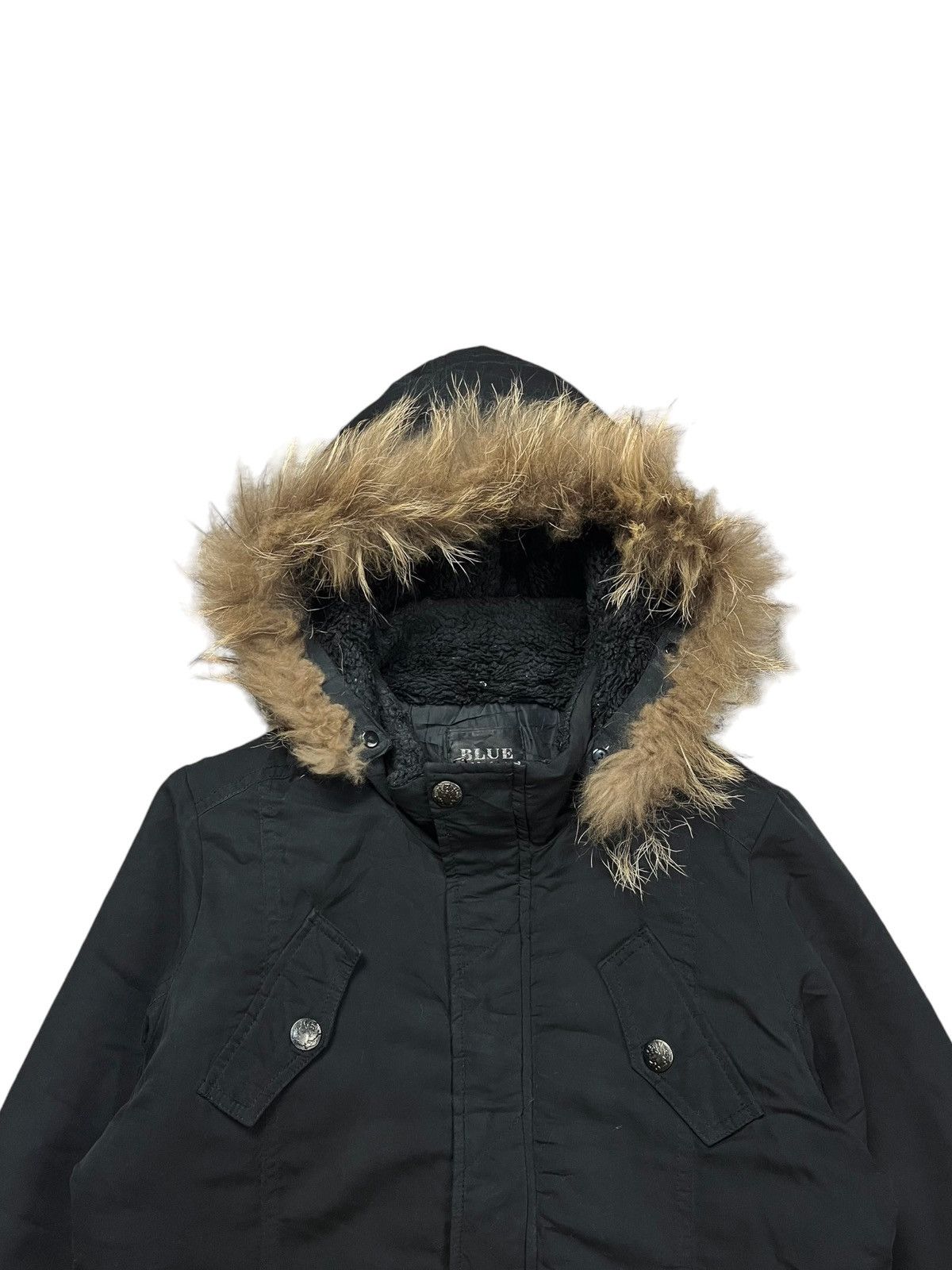 14th Addiction 2000s Blue Magic - Raccoon Fur Hoodie Jacket Size US M / EU 48-50 / 2 - 10 Thumbnail