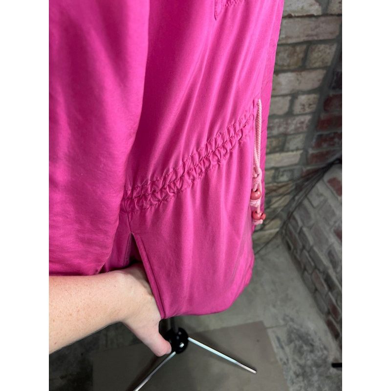 Vintage Bushwacker Coat Pink barbiecore hot pink 100% silk Size S / US 4 / IT 40 - 5 Thumbnail