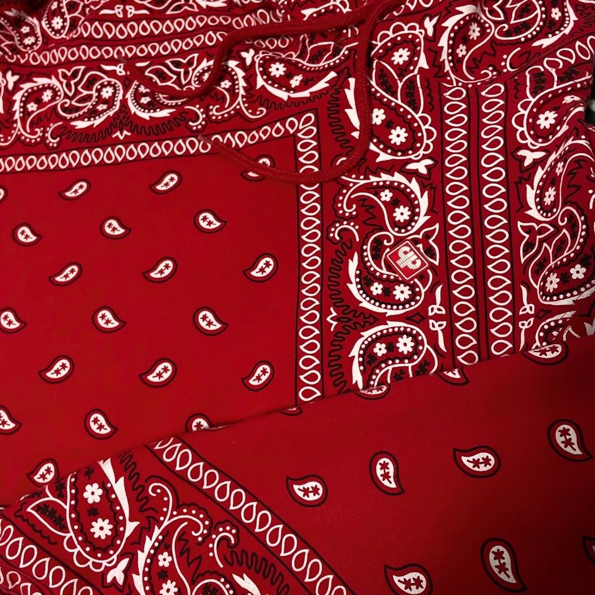 Pelle Pelle × Vintage Pelle pelle Y2K Bandana Hoodie Zip Red Bloods Size US XL / EU 56 / 4 - 4 Thumbnail