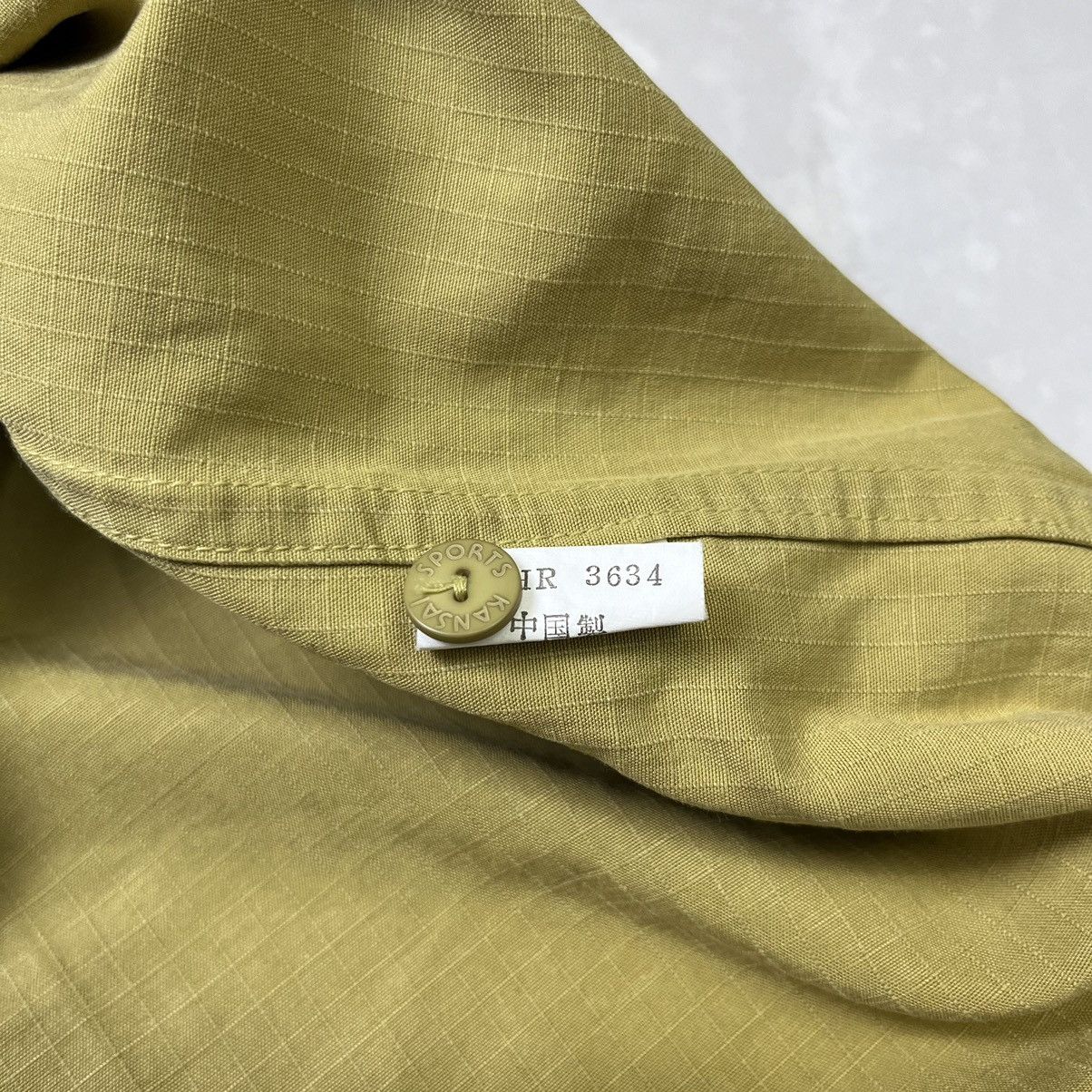 Kansai Yamamoto Kansai Ripstop material long sleeve button ups shirt Size US L / EU 52-54 / 3 - 6 Thumbnail