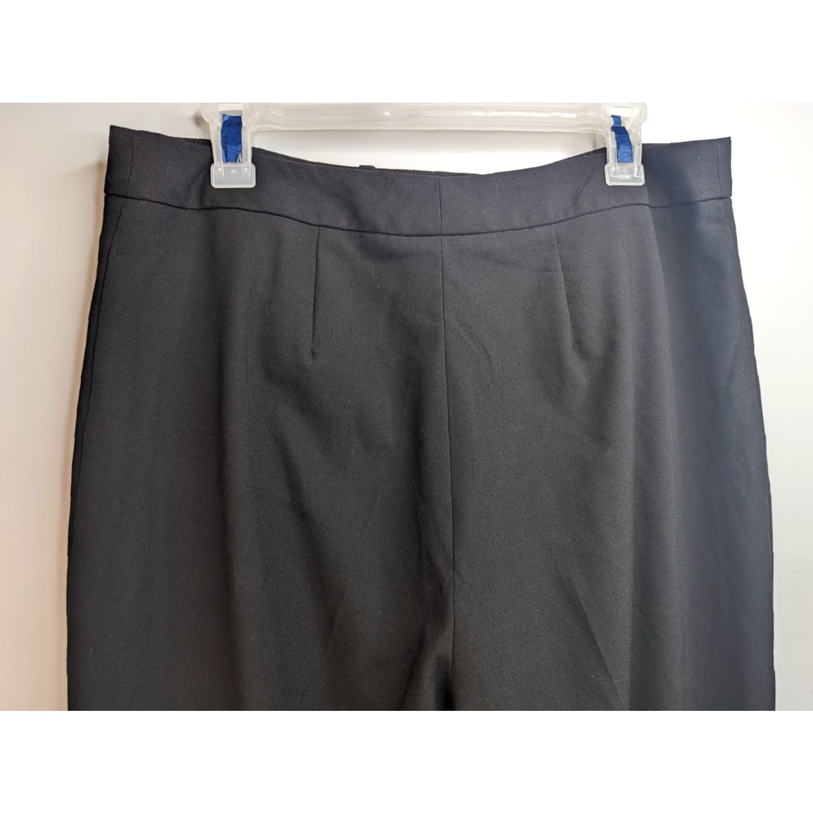 Talbots Talbots Black Pants Womens 12 Casual Business Career Trouser Straight Leg High Rise 30 in Inseam 33 in Waist Regular Stretch Size 24" / US 00 / IT 34 - 7 Thumbnail