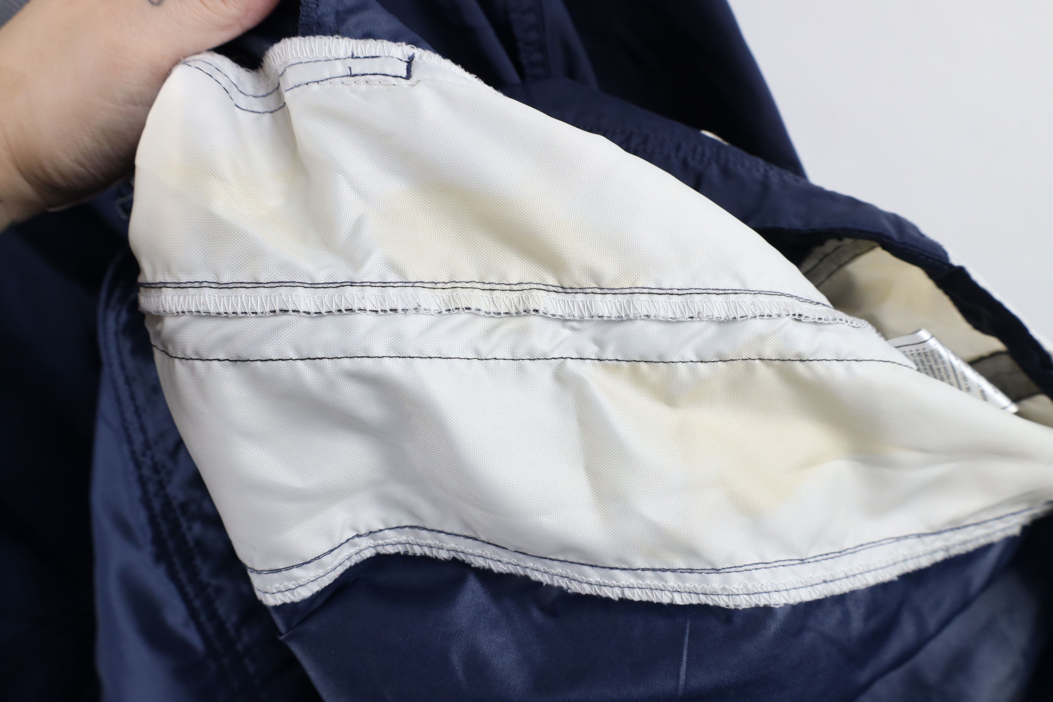Nike × Vintage Vintage 90s Nike Mini Swoosh Hooded Pullover Anorak Jacket Size US XXL / EU 58 / 5 - 5 Thumbnail