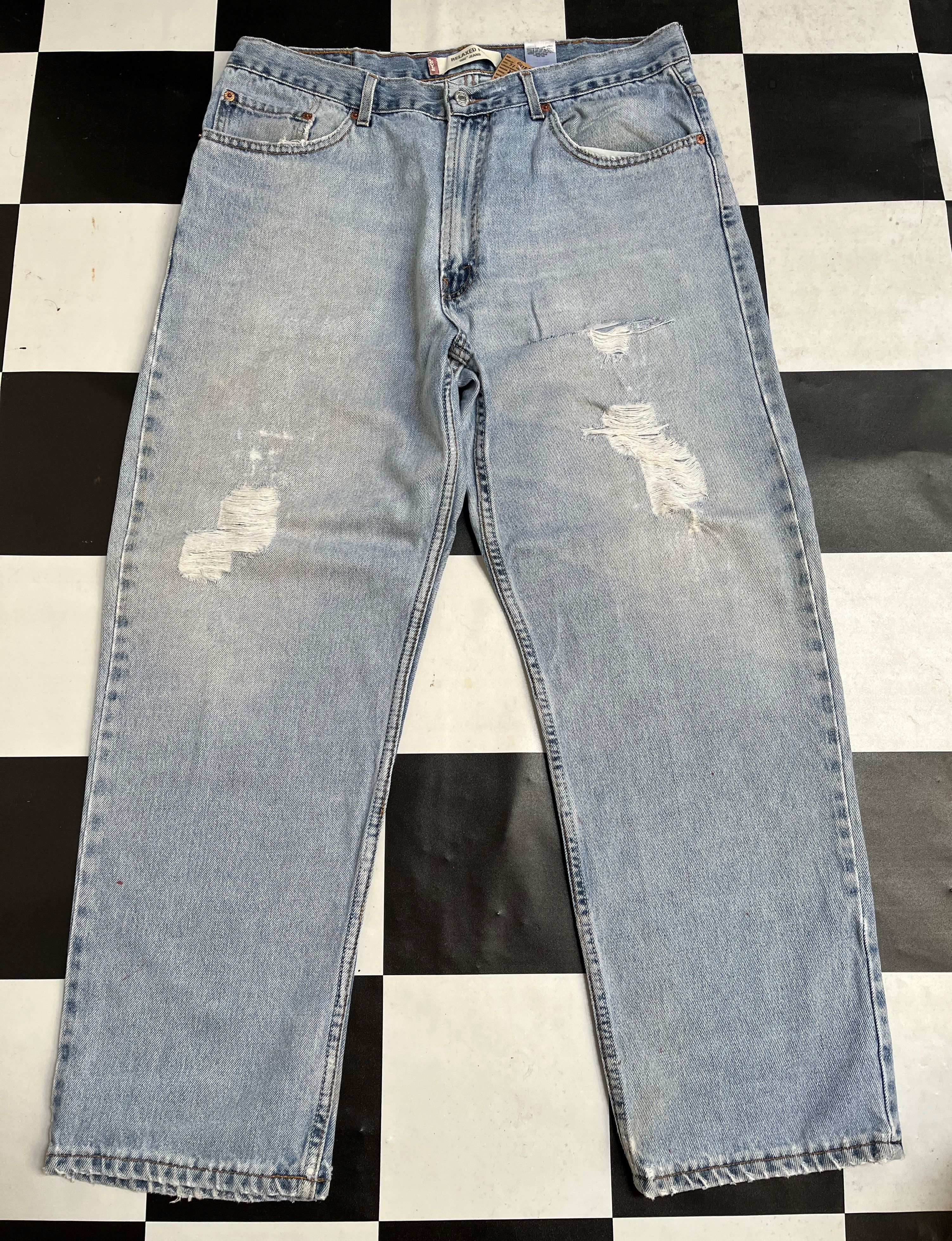 Levi's Vintage Levis 550 Relaxed Fit Jeans - L187 Size US 37 - 1 Thumbnail