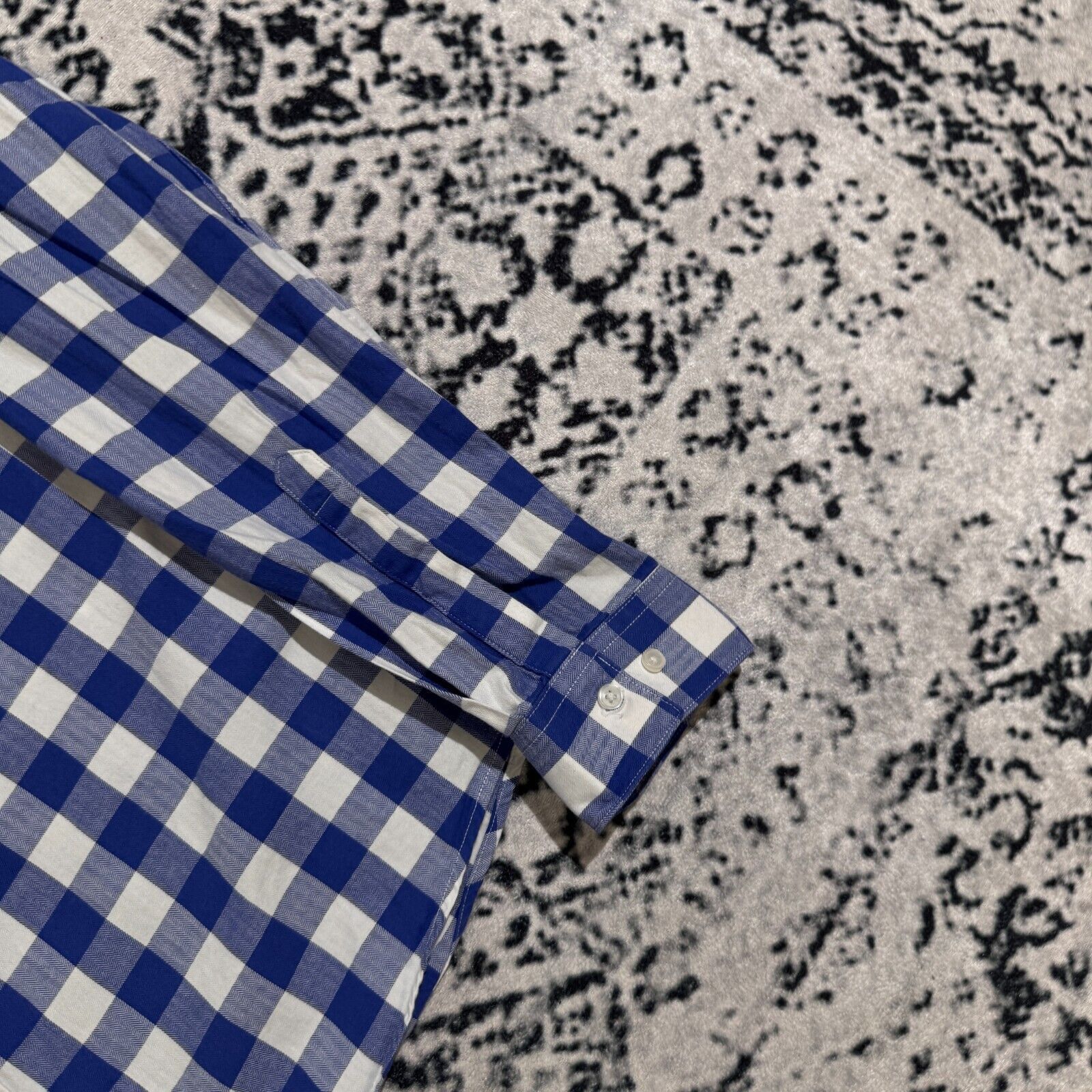 H&M × Vintage Vintage 90s H&M Unisex White Blue Cotton Shirt Size L Size US L / EU 52-54 / 3 - 6 Thumbnail