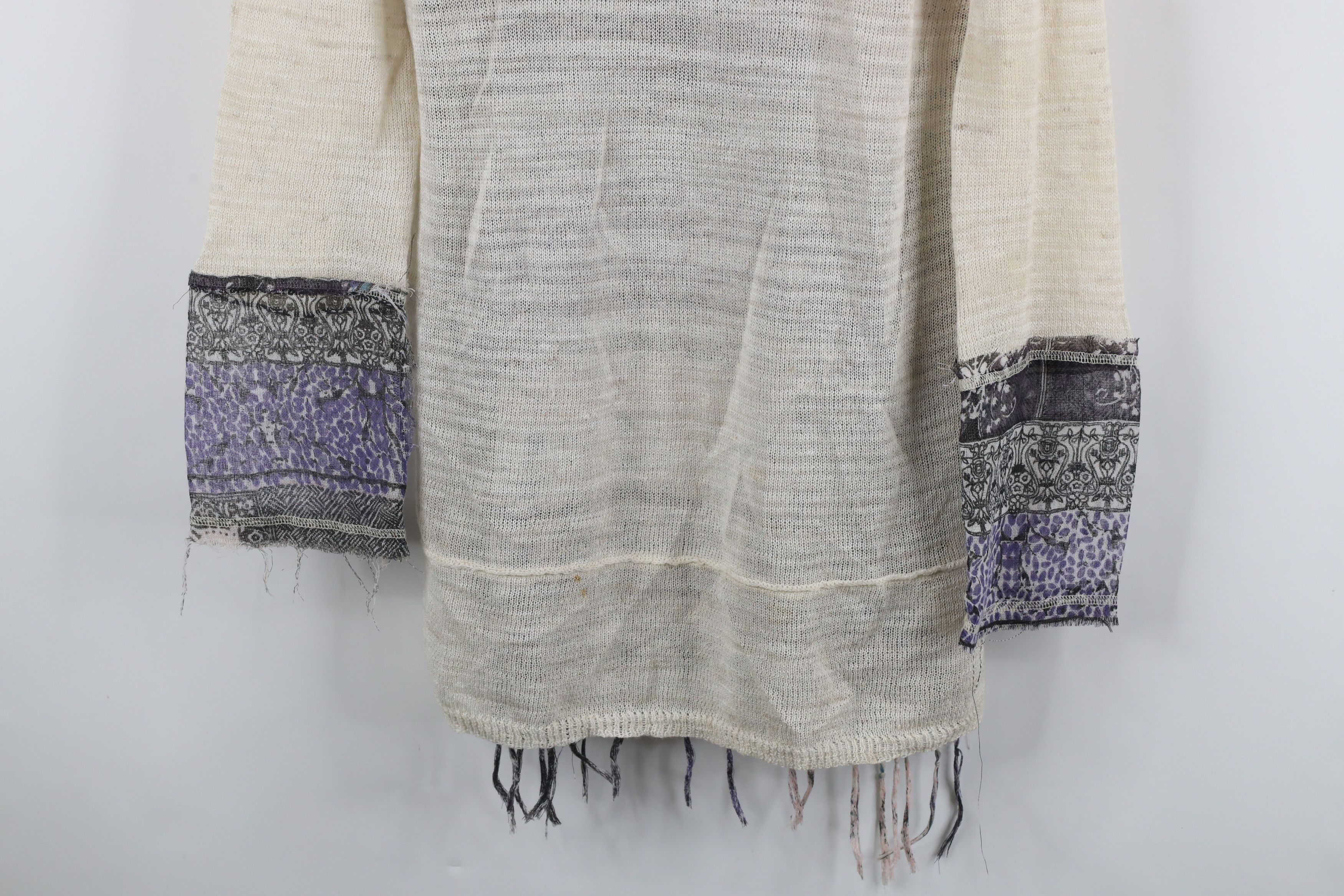 Free People × Vintage Free People Boho Chic Fringed Lightweight Knit Sweater Size S / US 4 / IT 40 - 3 Thumbnail