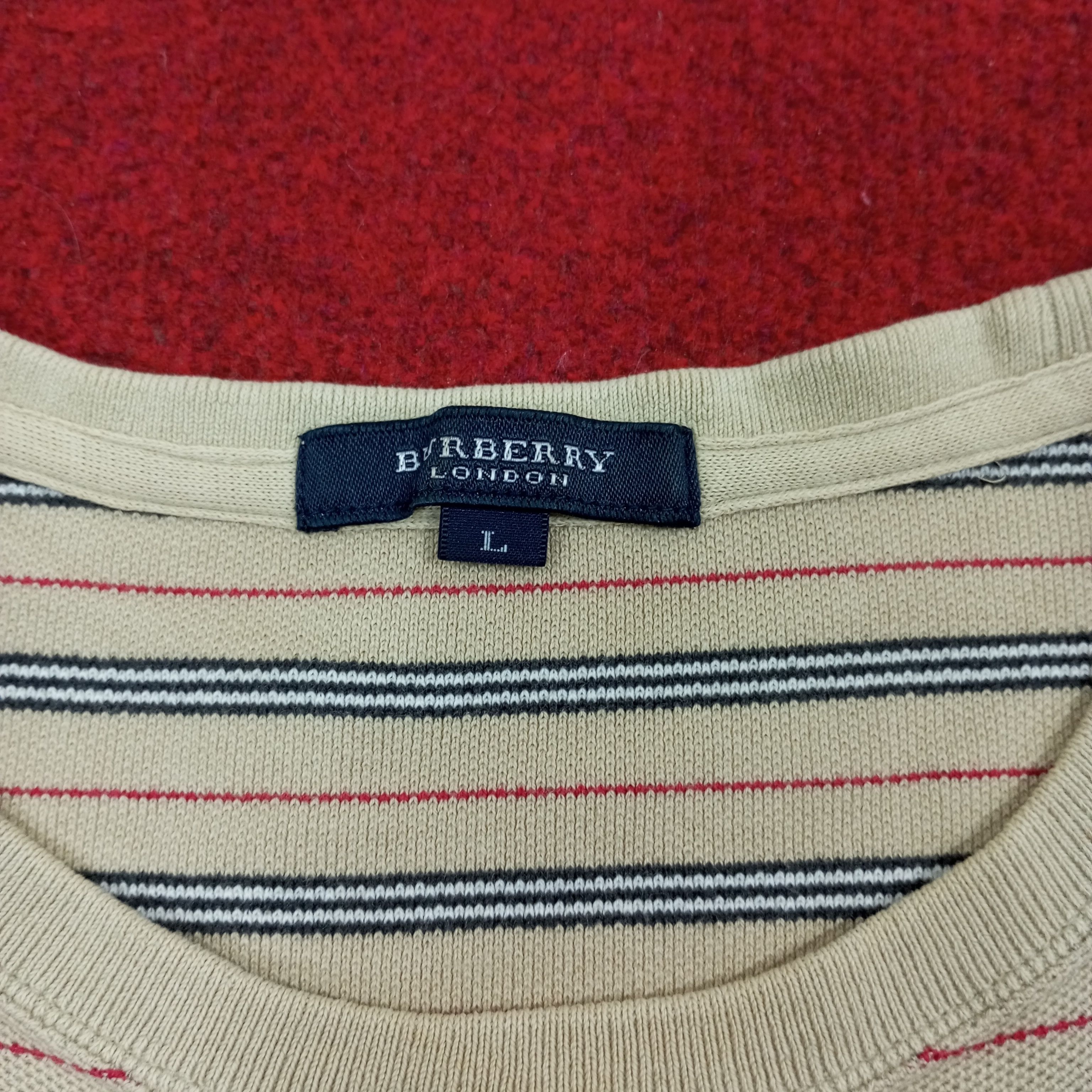 Burberry × Vintage Burberry London Luxury Brand Fashion Style Tshirt Size US L / EU 52-54 / 3 - 5 Thumbnail