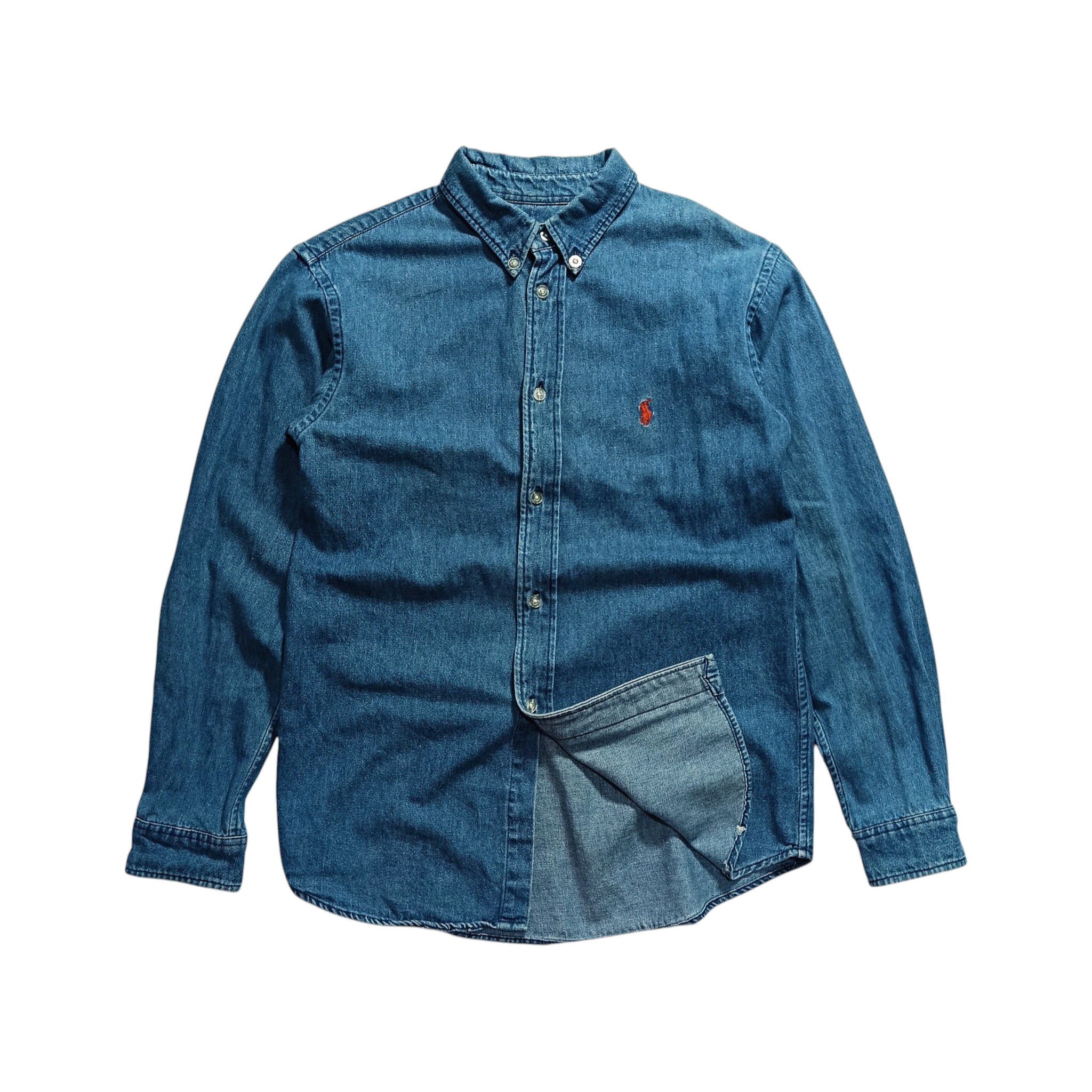 トップス 90s POLO by Ralph Lauren Western shirt Polo Ralph Lauren Vintage 90s Polo by Ralph Lauren Patina Denim