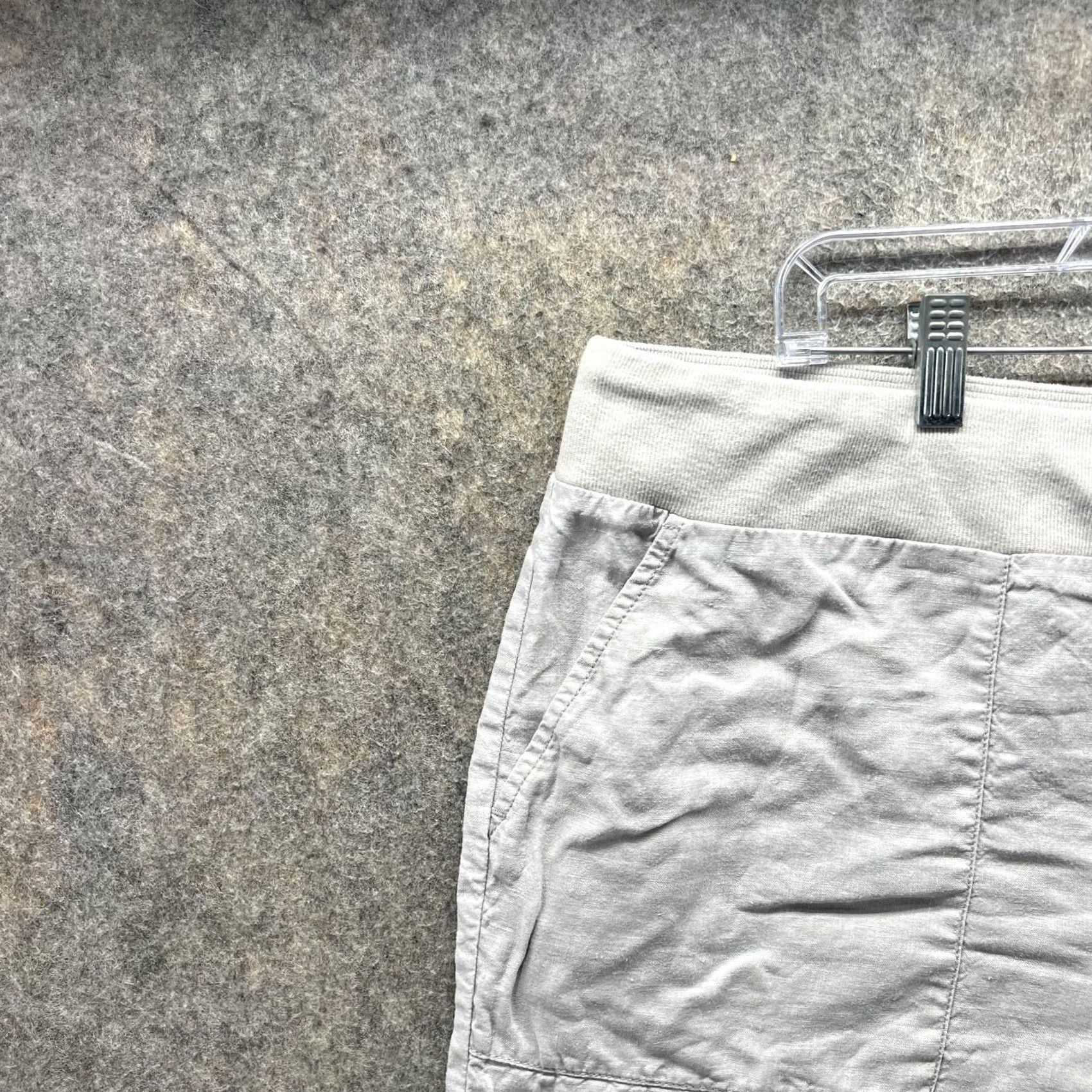 Eileen Fisher Eileen Fisher Pants Womens XL Gray Cropped Straight Leg Drawstring Pull On Size 40" / US 18 - 7 Thumbnail