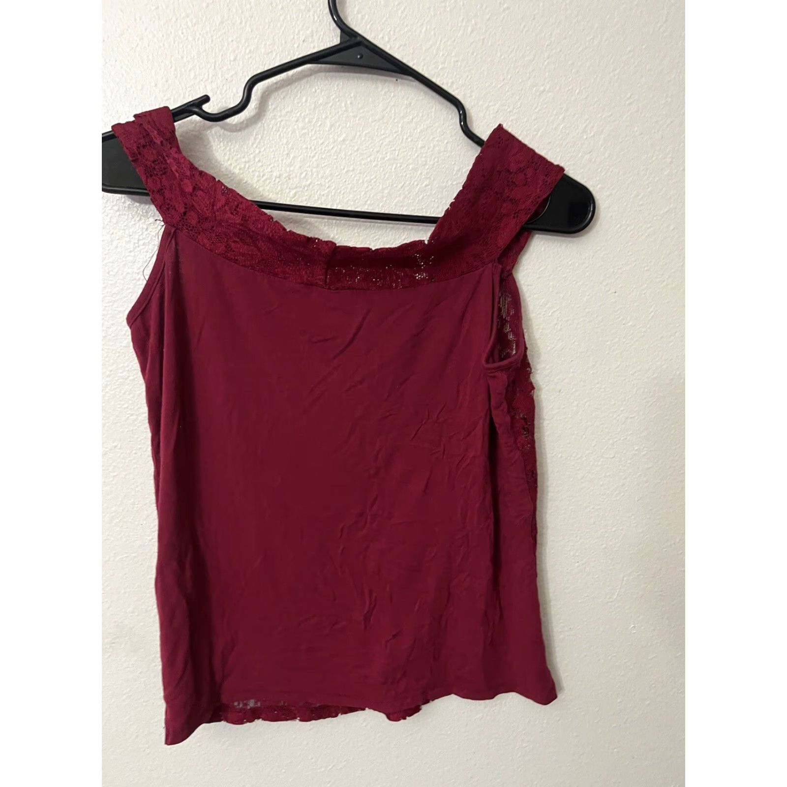 Vintage Atmosphere Brand Blouse Tank Top Womens UK 16 Layered Sleeveless V-Neck Neck Red Top Size XXL / US 16-18 / IT 52-54 - 2 Thumbnail