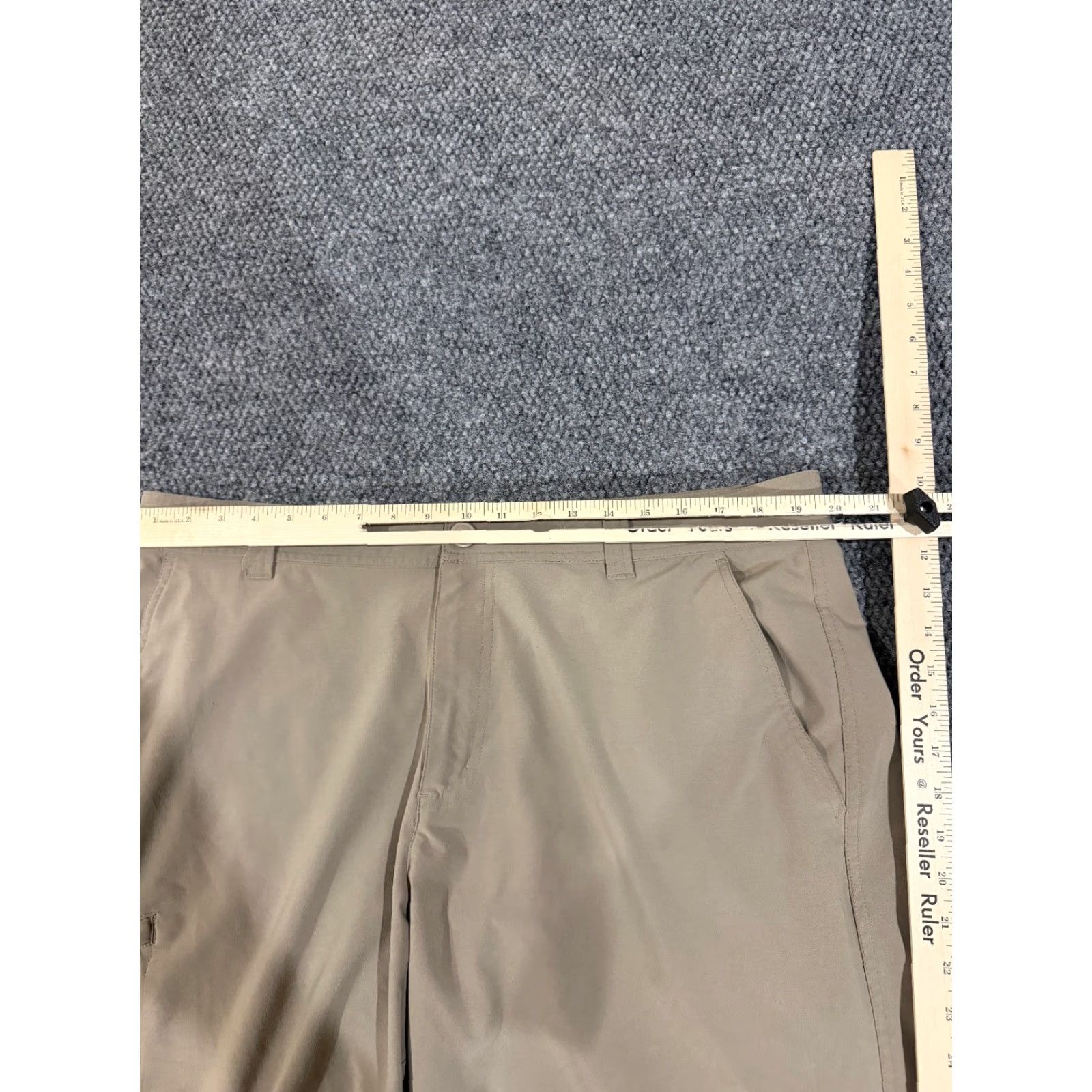 Tori Richard Columbia Shorts Mens 34 Tan Omni Shield Outdoor Hiking Fishing Lightweight Shirt? Size US 34 / EU 50 - 4 Thumbnail