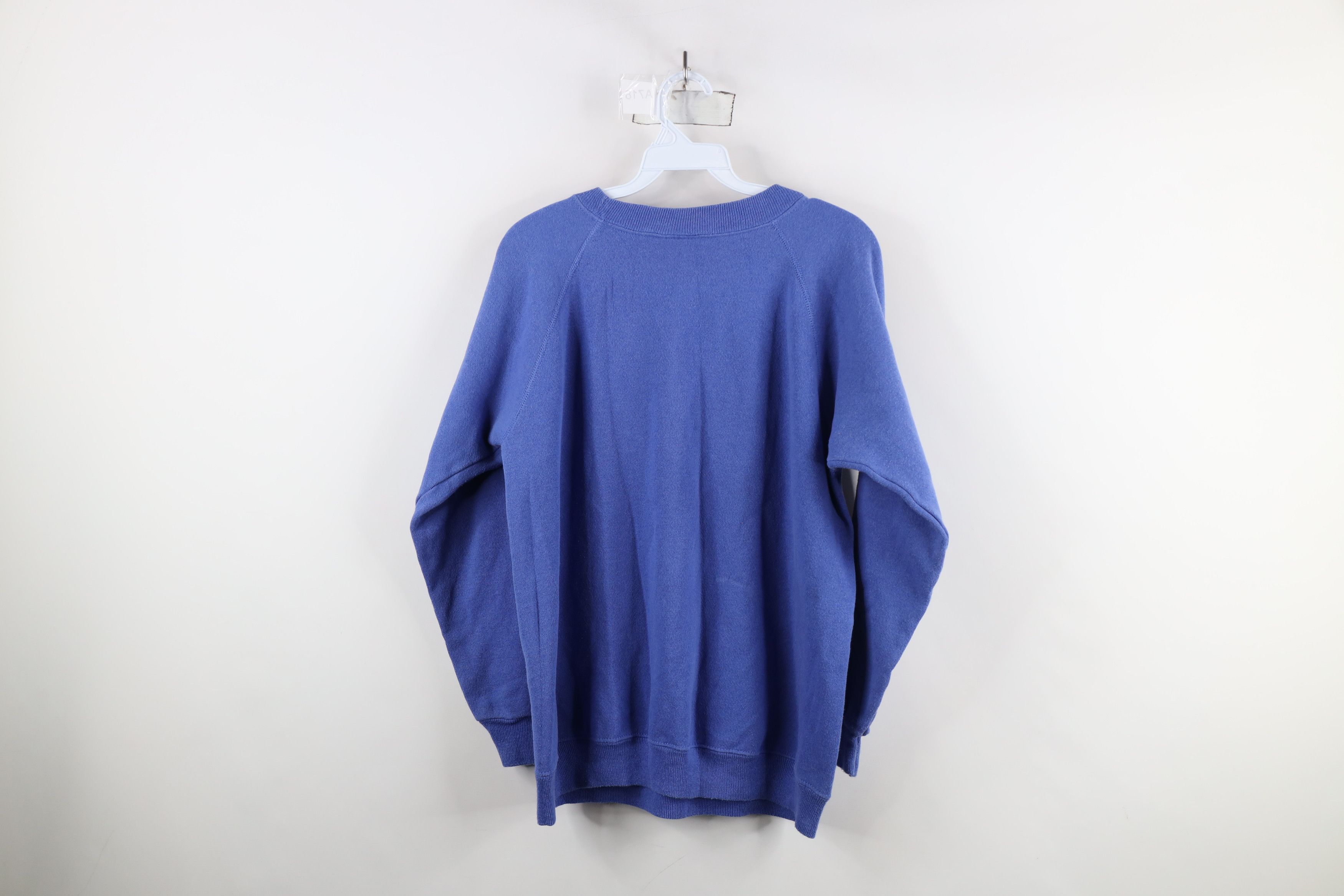 Vintage Vintage 90s Streetwear Crewneck Sweatshirt Periwinkle USA Size L / US 10 / IT 46 - 11 Thumbnail
