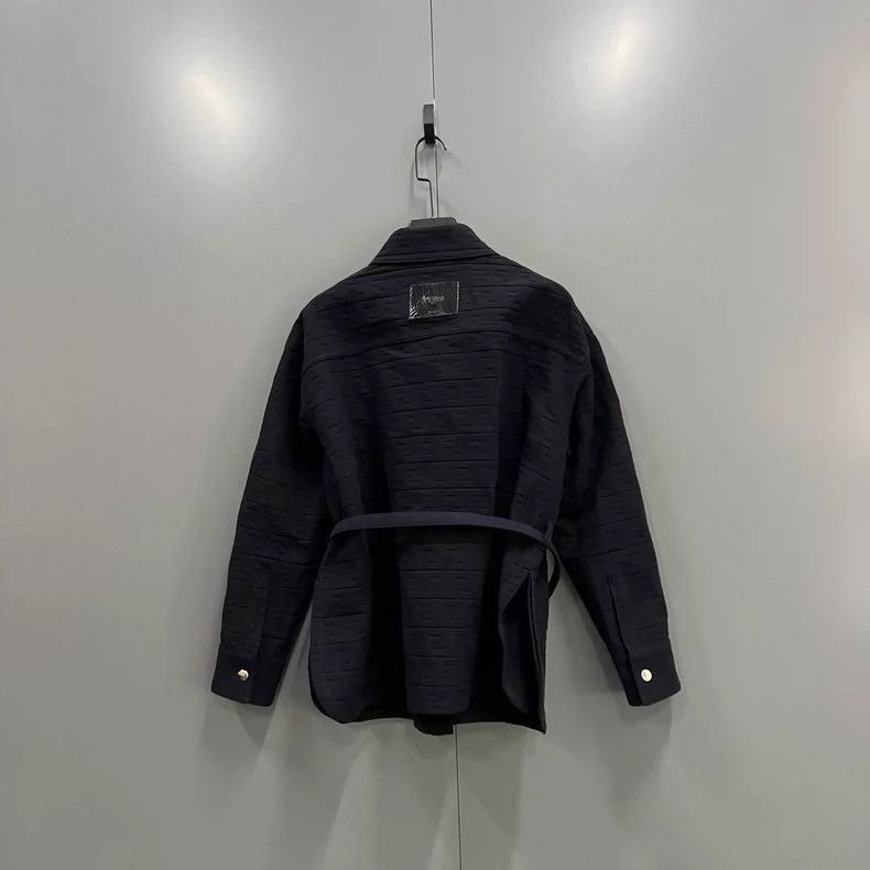 Fendi Fendi Black Textured Waist Jacket Size 44 Size US M / EU 48-50 / 2 - 2 Thumbnail