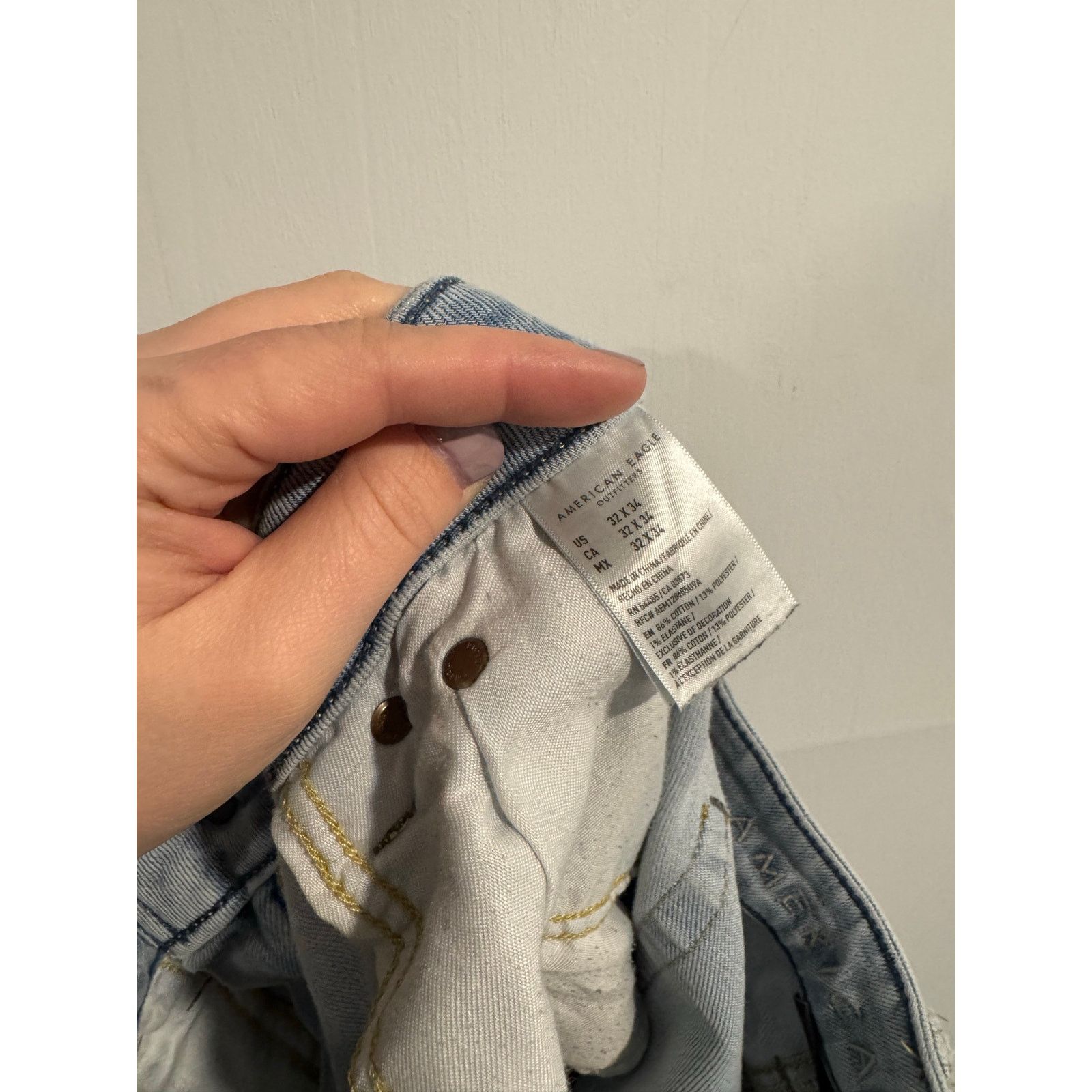 American Eagle Outfitters Men's American Eagle Airflex Jeans Size 32X34 Size US 32 / EU 48 - 3 Thumbnail