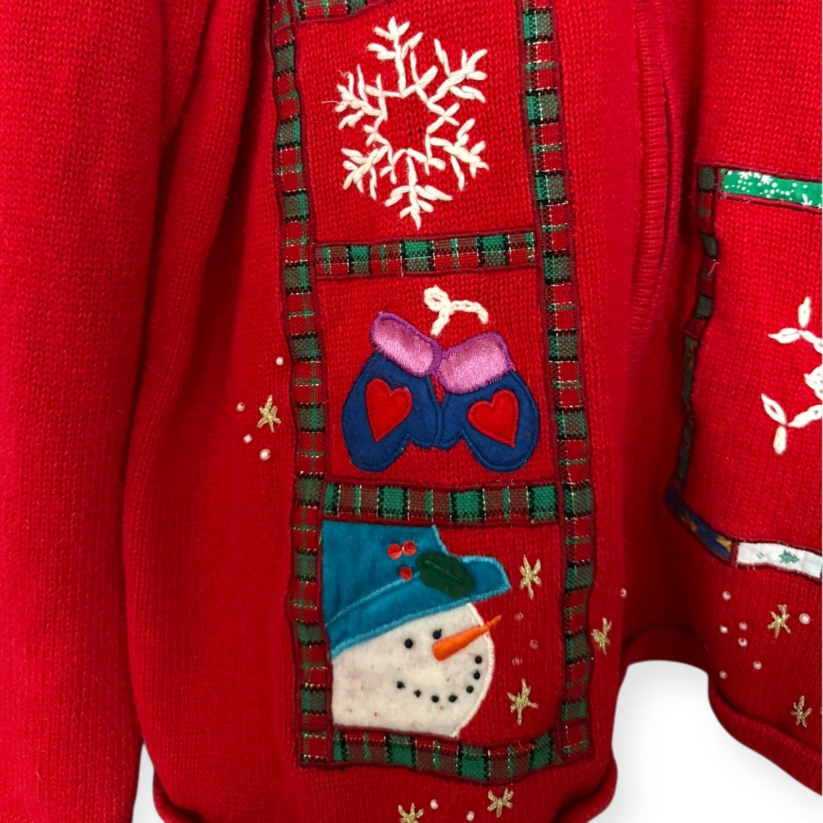 Other Designer Originals Studio Joy Red Christmas Sweater | 22/XL Size XL / US 12-14 / IT 48-50 - 6 Thumbnail