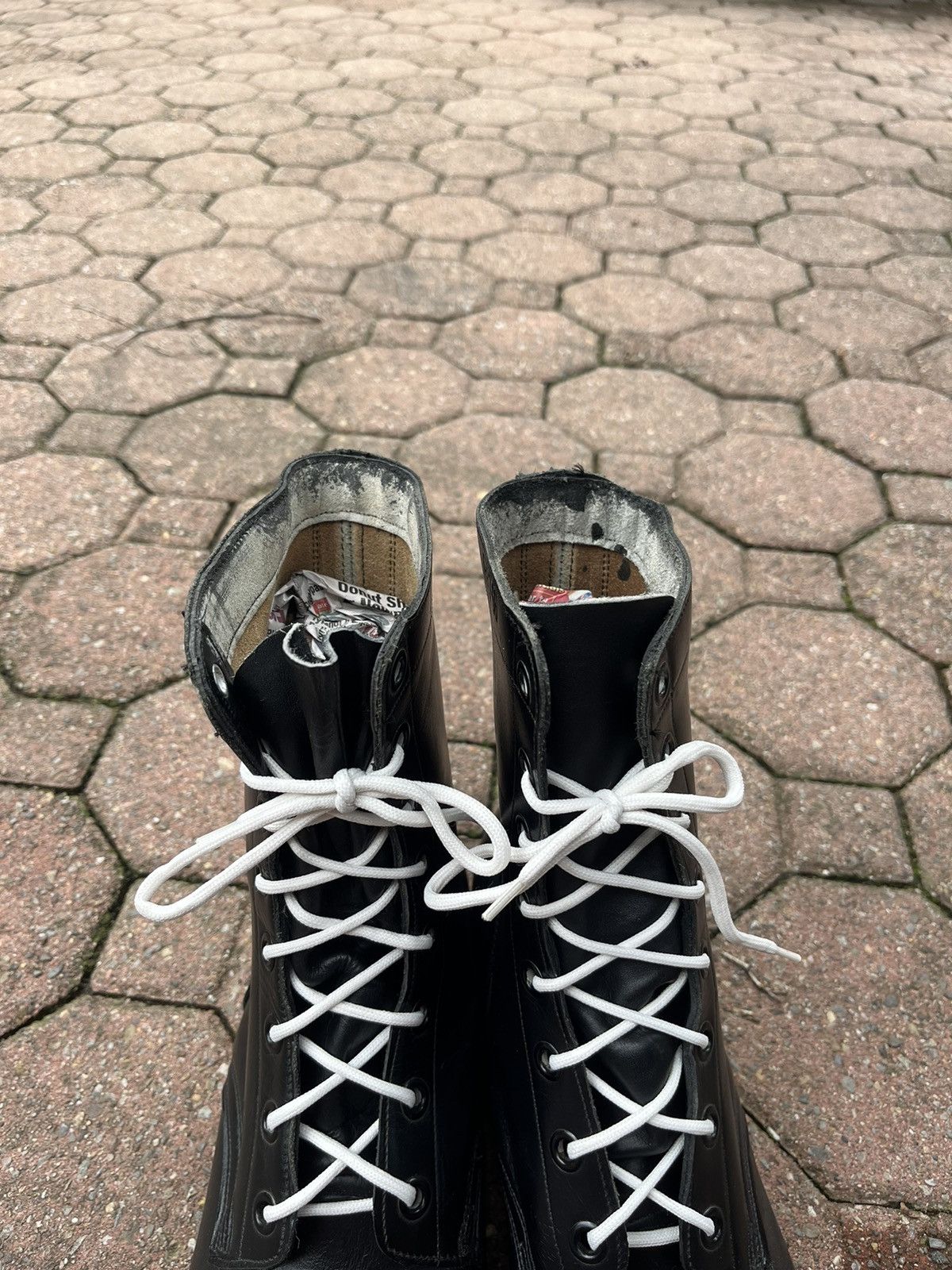 Genuine Leather × Vintage Vintage Rare Genuine Leather 1970s Combat Boots Size US 11 / EU 44 - 7 Thumbnail