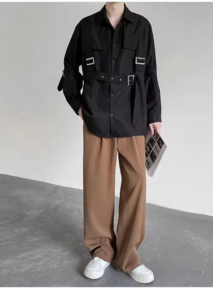 Other Punk Hip Hop Techwear Style Long Sleeve Cargo Shirt Size US XL / EU 56 / 4 - 5 Thumbnail