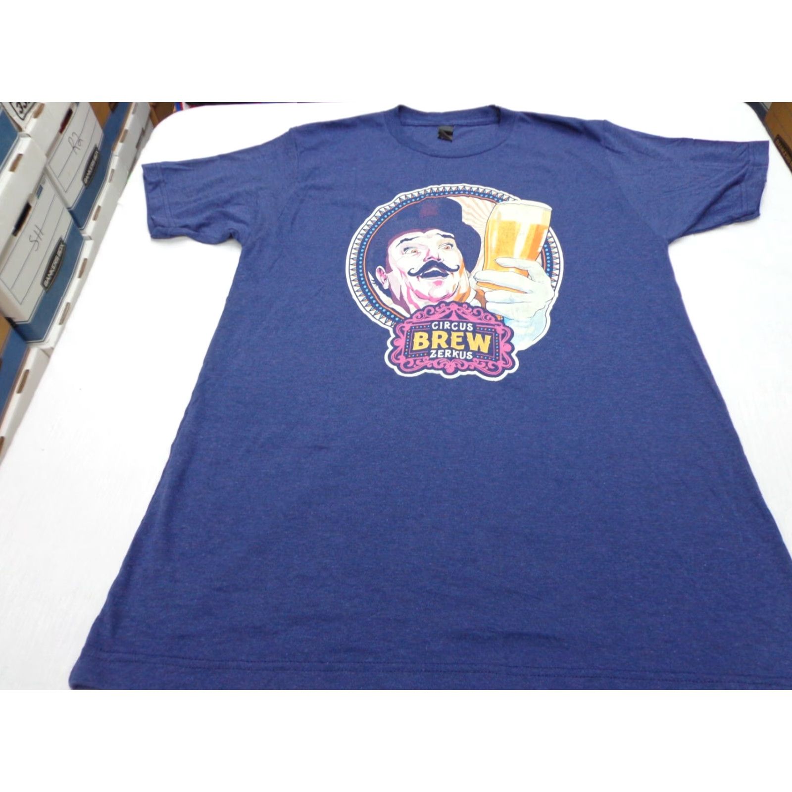 Tultex CIRCUS ZERKUS Brew Craft Beer Festival Logo T-Shirt Size Medium Size US M / EU 48-50 / 2 - 3 Thumbnail